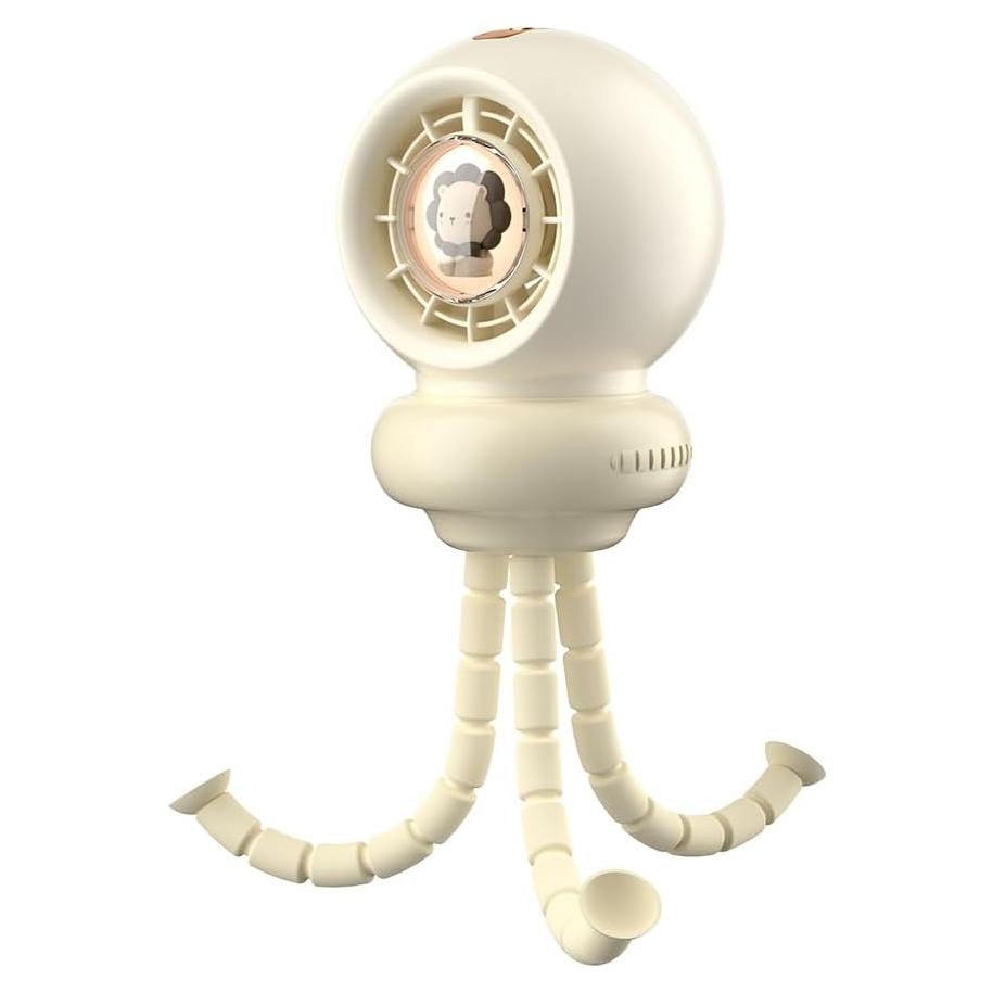 Ventilador Portátil IEOTT con Luz Nocturna y Oscilación 3600mAh