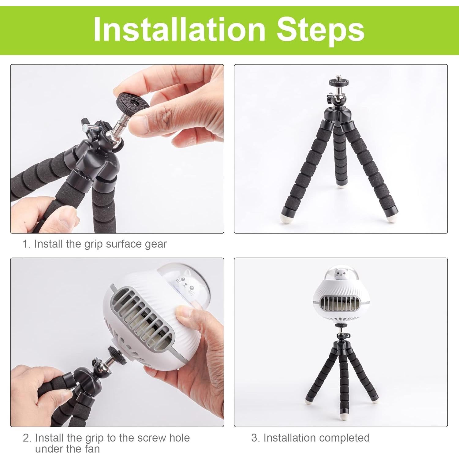 Ventilador Portátil para Cochecito Stanlips 2000mAh Silencioso