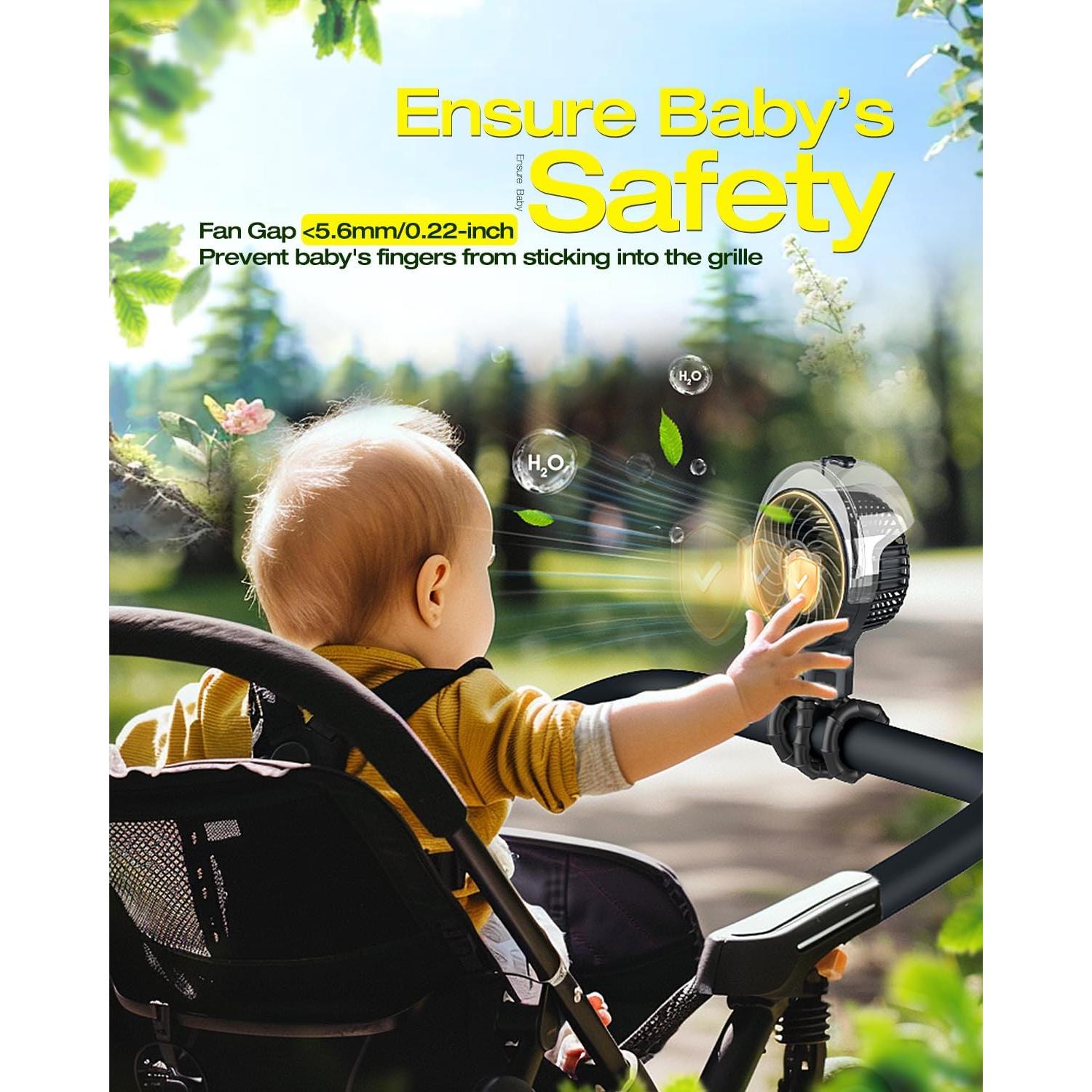 Ventilador Portátil Ausic con Nebulización 100ml para Bebé