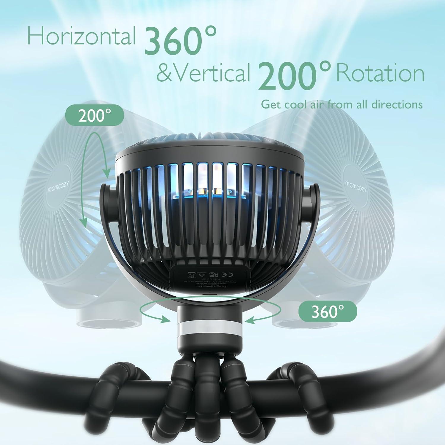 Organizador Universal para Carriolas Momcozy con Ventilador 8000mAh