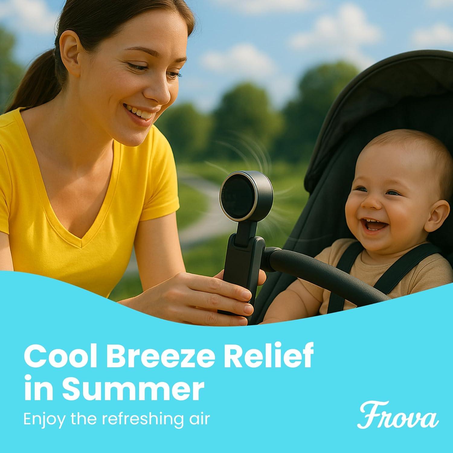 Ventilador Portátil FROVA FAW - 5200 mAh, 5 Velocidades Silenciosas