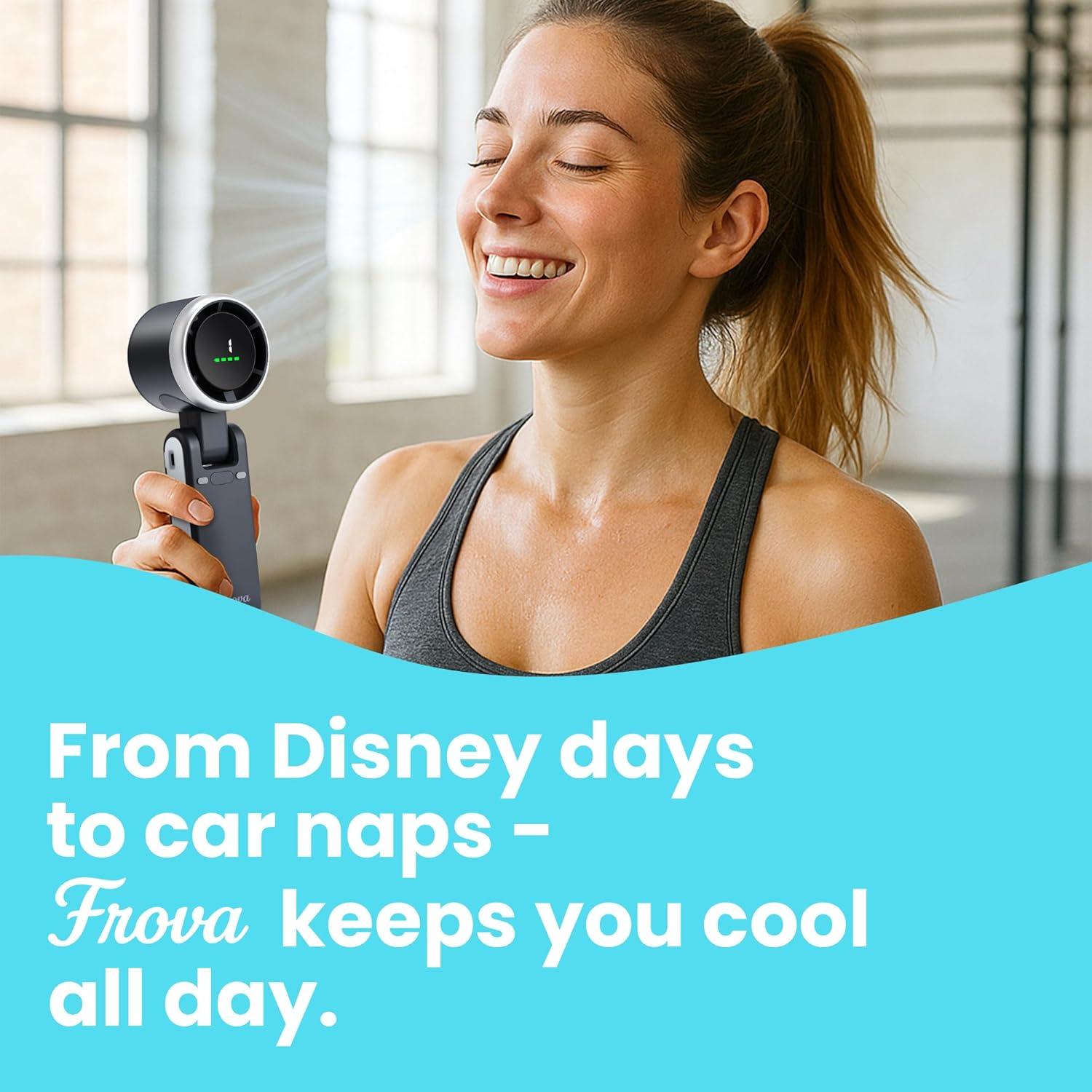 Ventilador Portátil FROVA FAW - 5200 mAh, 5 Velocidades Silenciosas