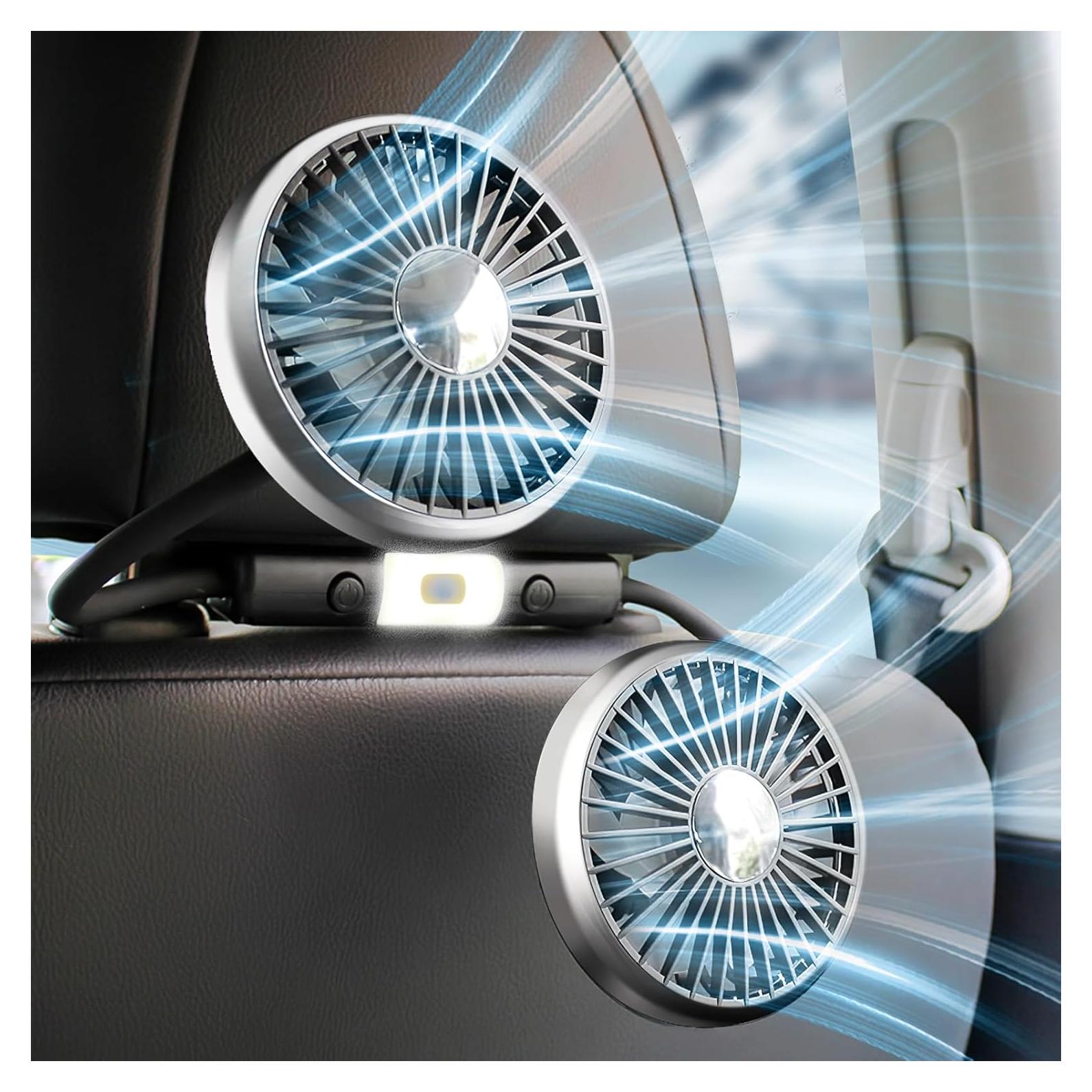Ventilador de Auto xuenair 360° USB para Asiento Trasero