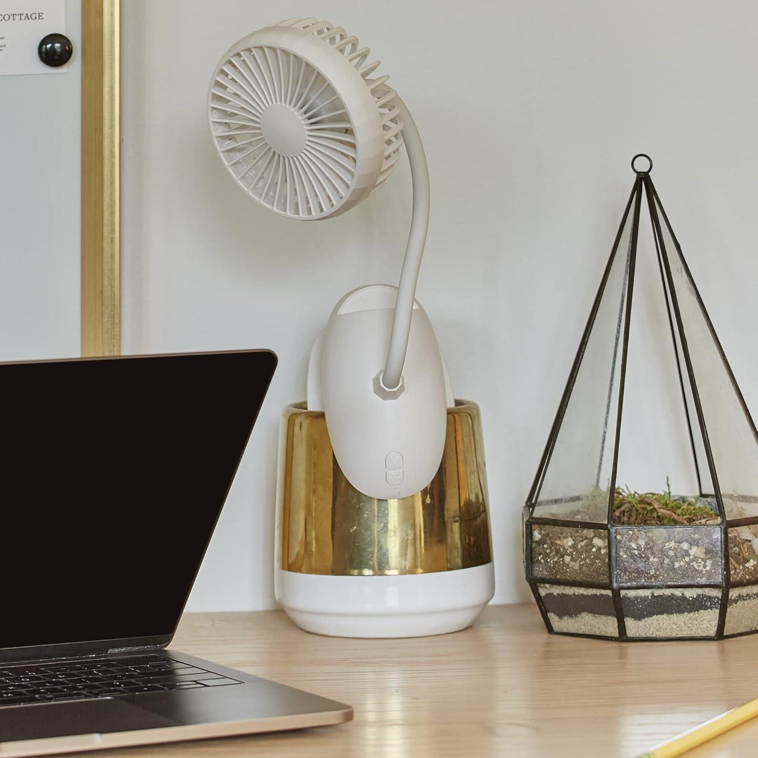 Ventilador de Clip Recargable O2COOL 10.16 cm 3 Velocidades