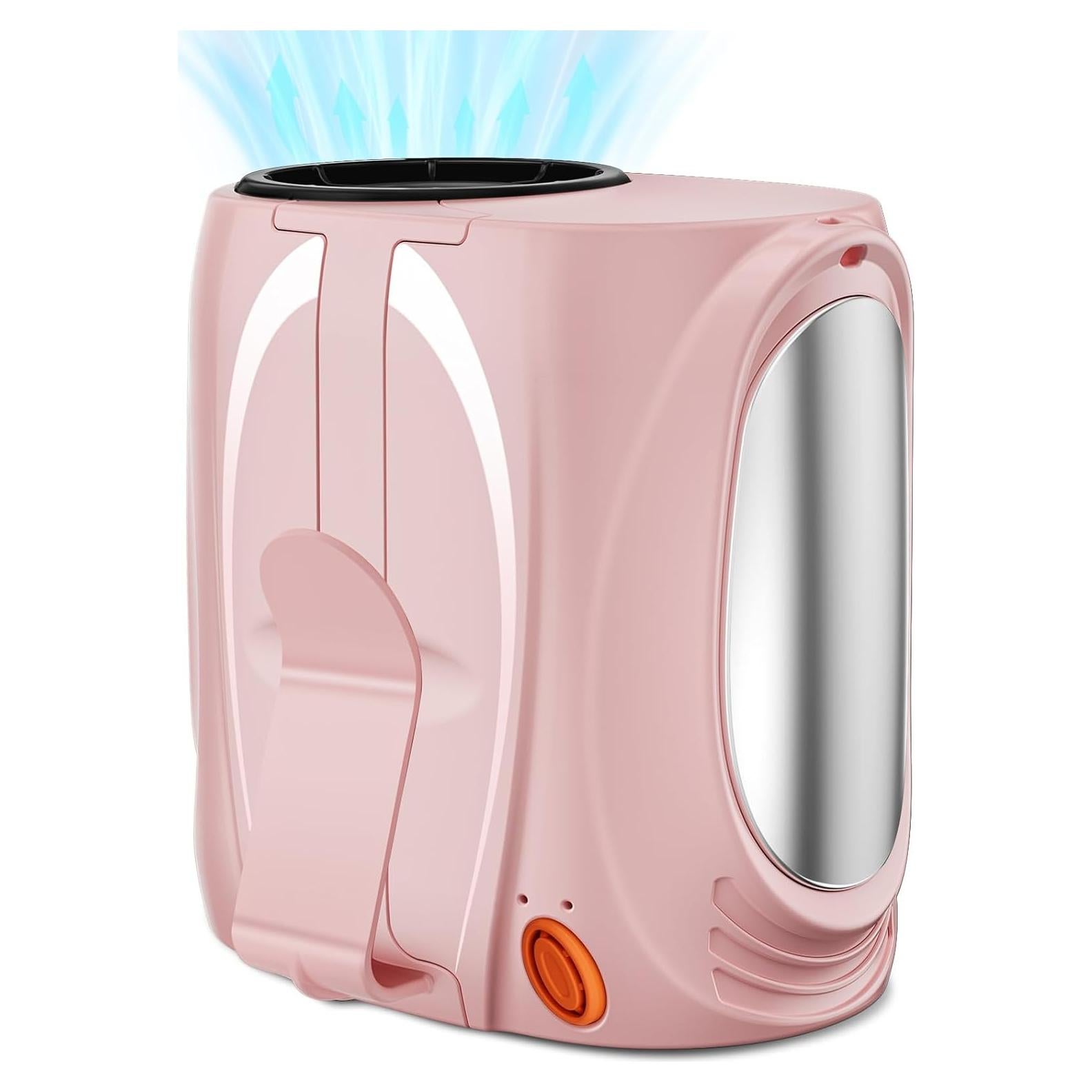 Ventilador Portátil de Cintura Tedajo Y7, 6 Velocidades, Rosa