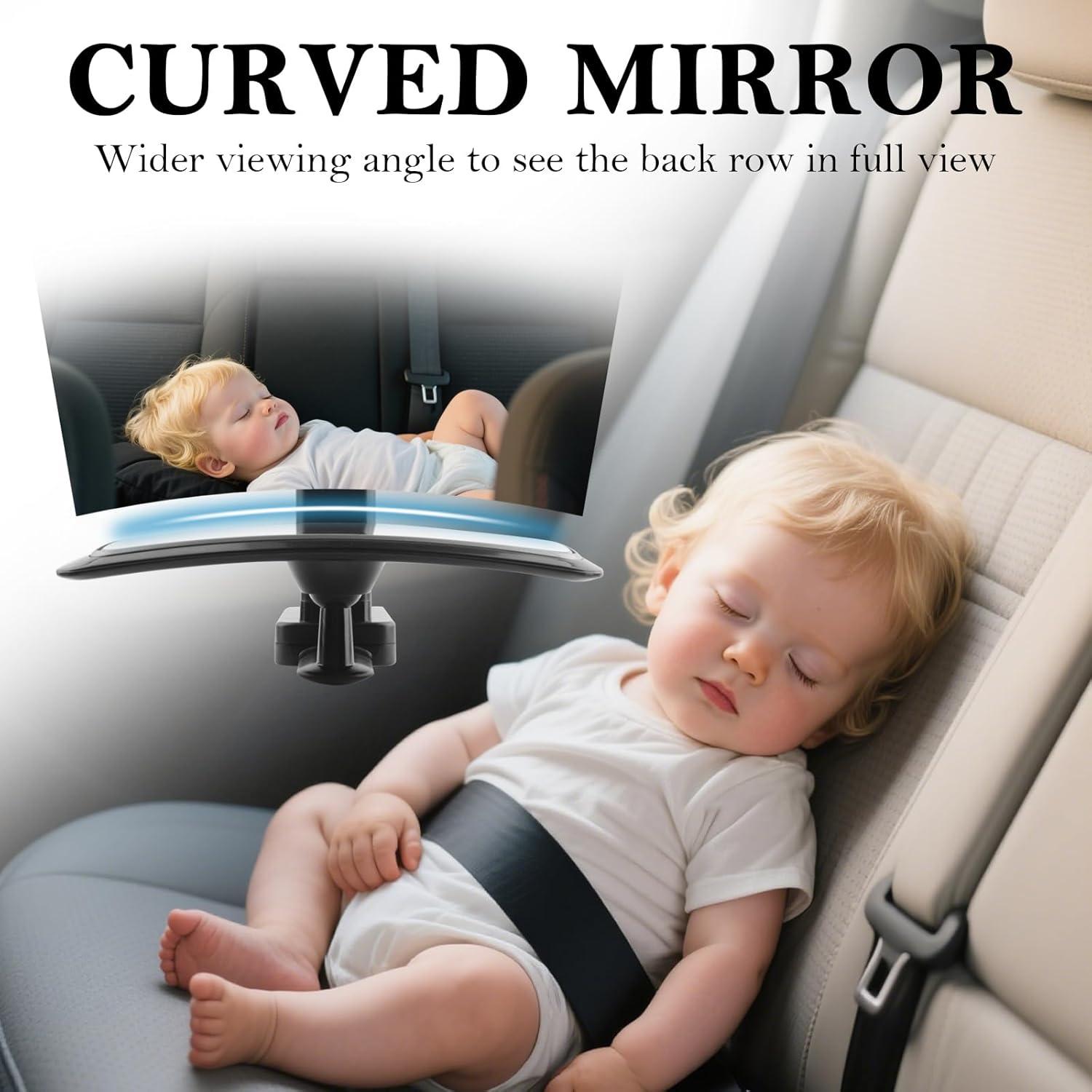 Espejo Retrovisor para Bebé YGDMD Ajustable 360° Negro