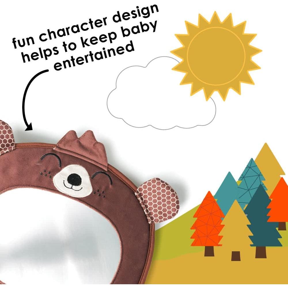 Espejo de Coche Diono Easy View para Bebé - A Prueba de Roturas