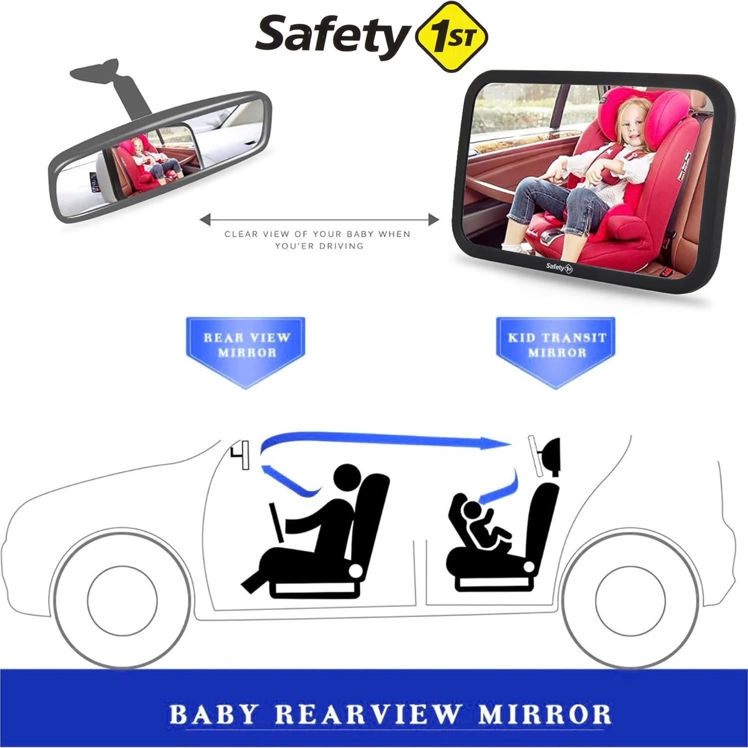 Espejo de Reposacabezas para Bebé Safety 1st Convexo 360°