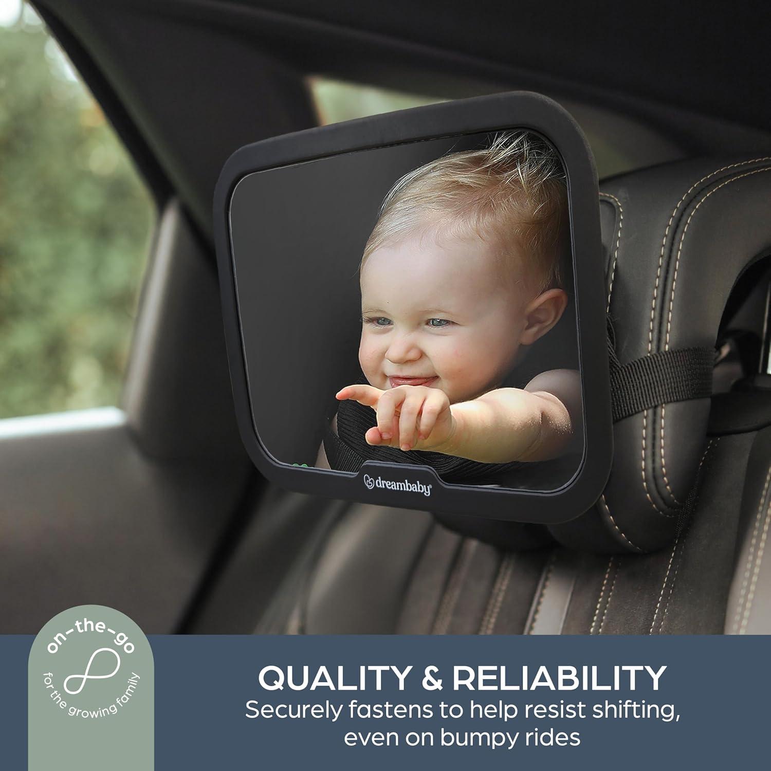 Espejo Convexo Ajustable Dreambaby 360° para Bebé - Negro