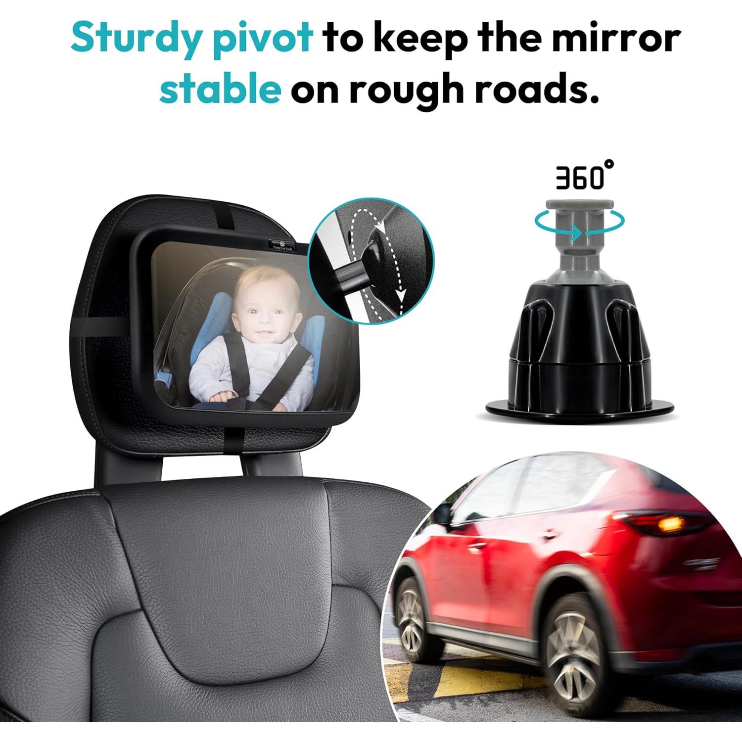Espejo para Bebé HOME FOR EACH - Ajustable 360° para Auto