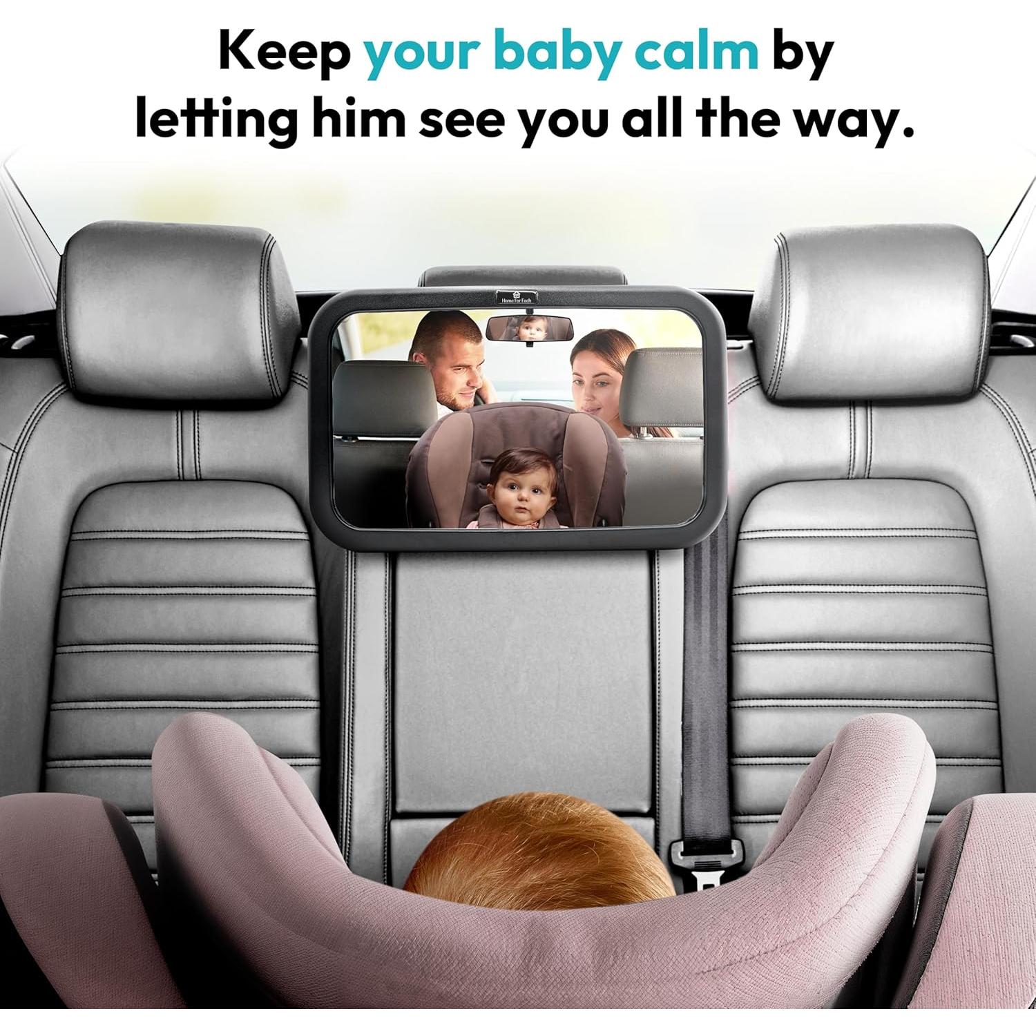 Espejo para Bebé HOME FOR EACH - Ajustable 360° para Auto