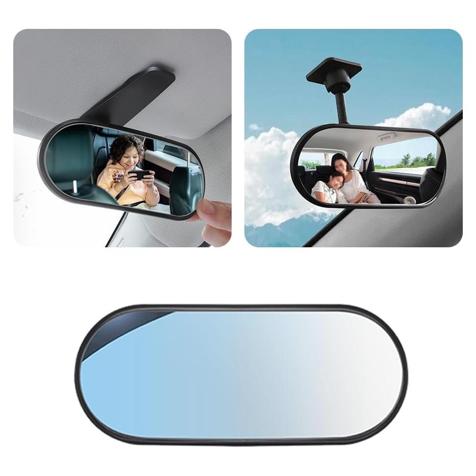 Espejo Retrovisor para Bebé YGDMD HD Ajustable 360° Negro