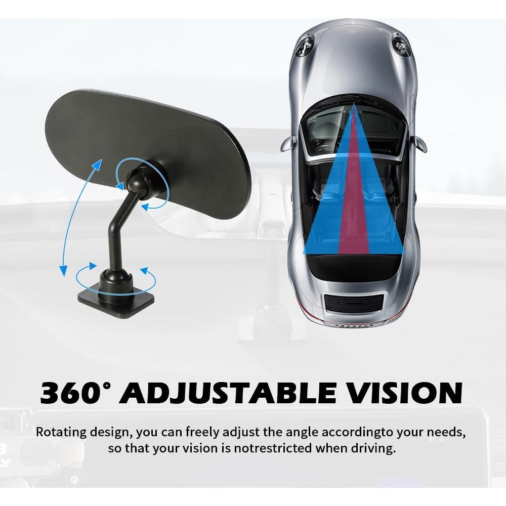 Espejo Retrovisor para Bebé YGDMD HD Ajustable 360° Negro