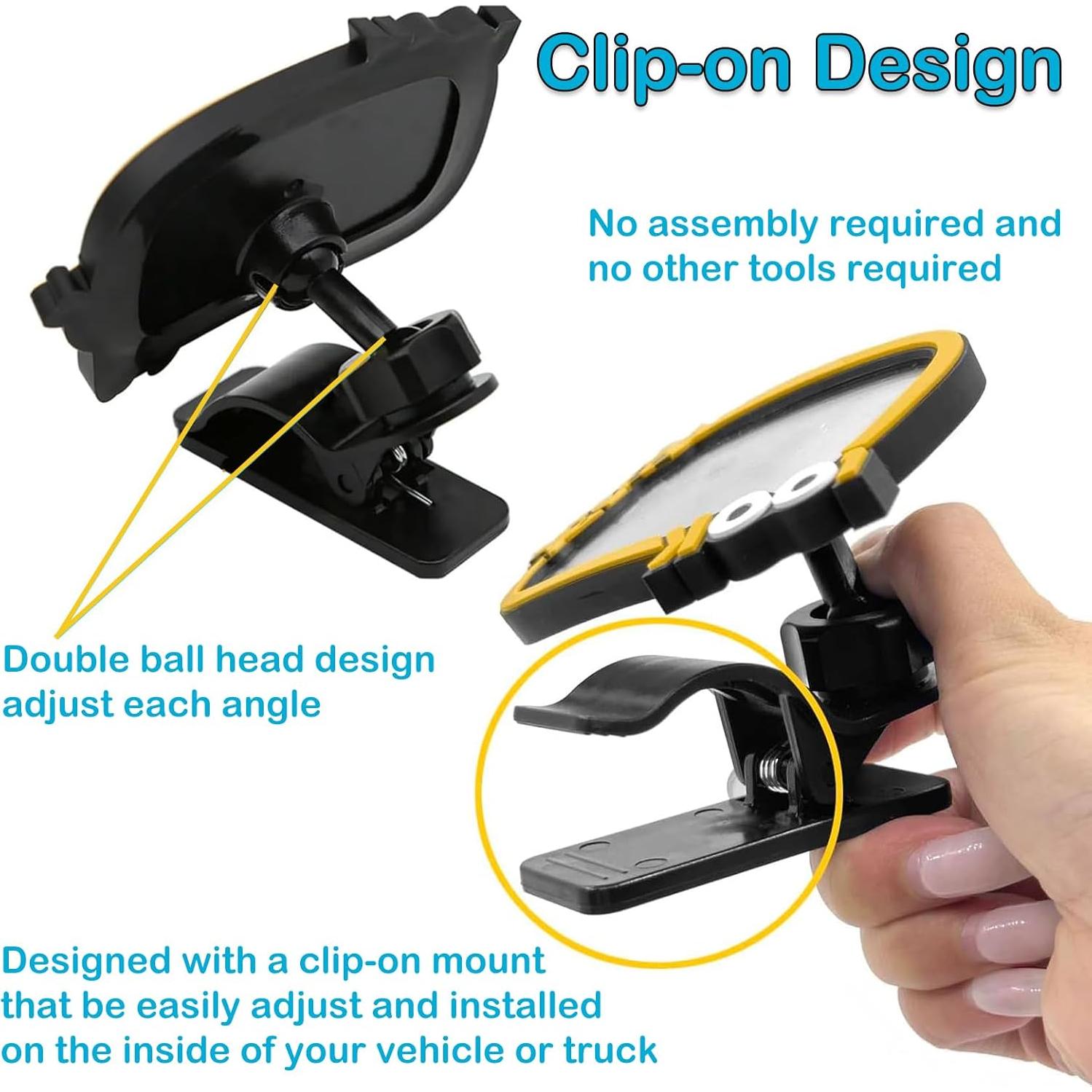 Espejo Retrovisor Ajustable YUENTOEN para Bebés - 110x70mm