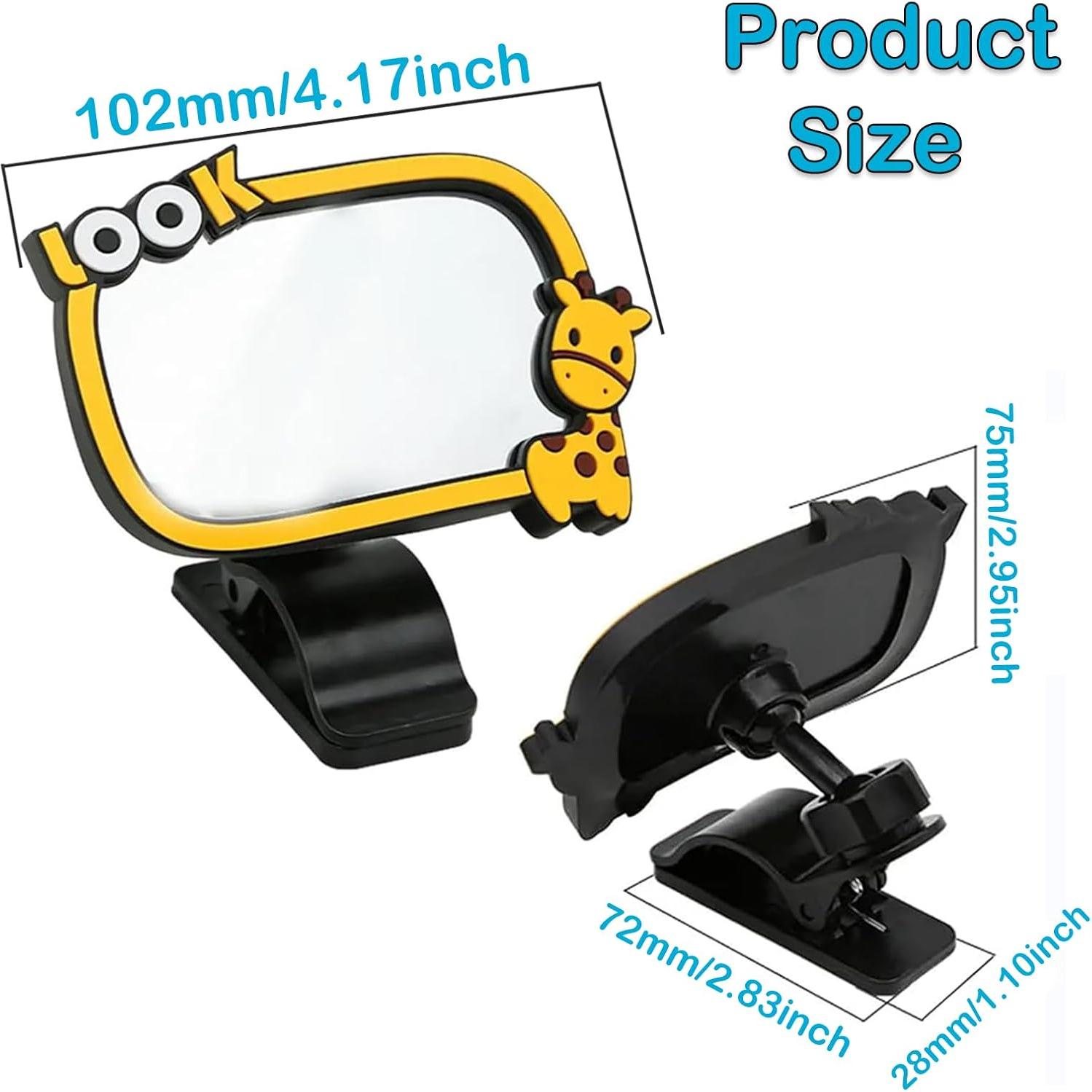 Espejo Retrovisor Ajustable YUENTOEN para Bebés - 110x70mm