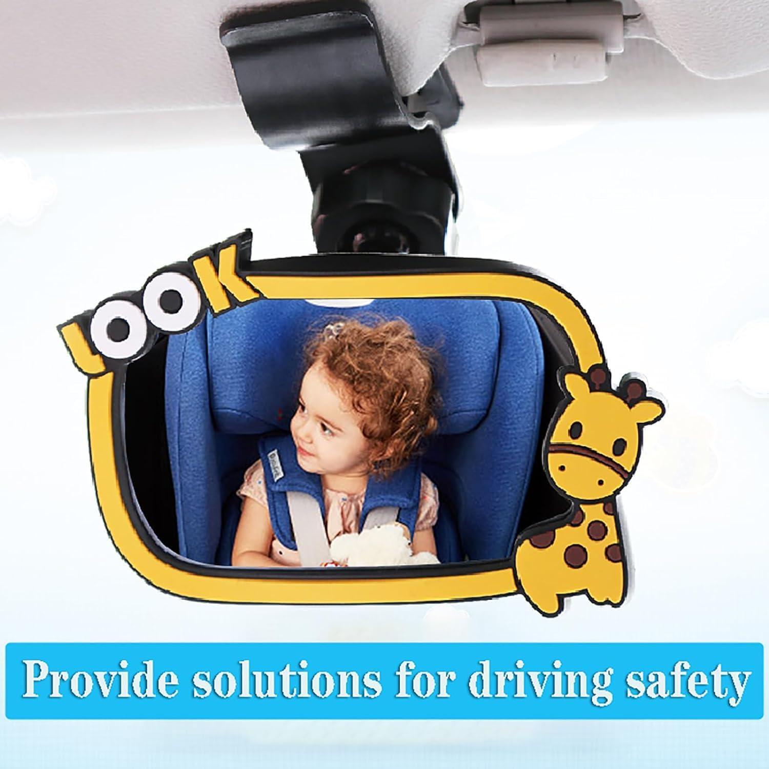 Espejo Retrovisor Ajustable YUENTOEN para Bebés - 110x70mm