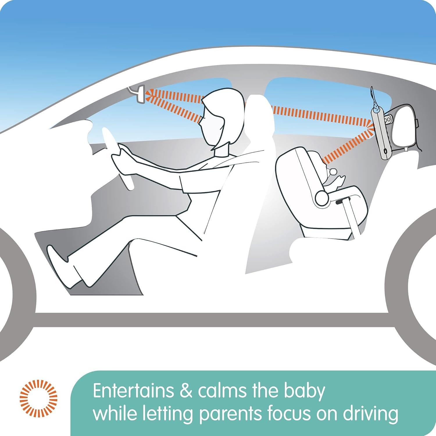 Espejo Trasero para Bebés Benbat OLY - Gris Convexo