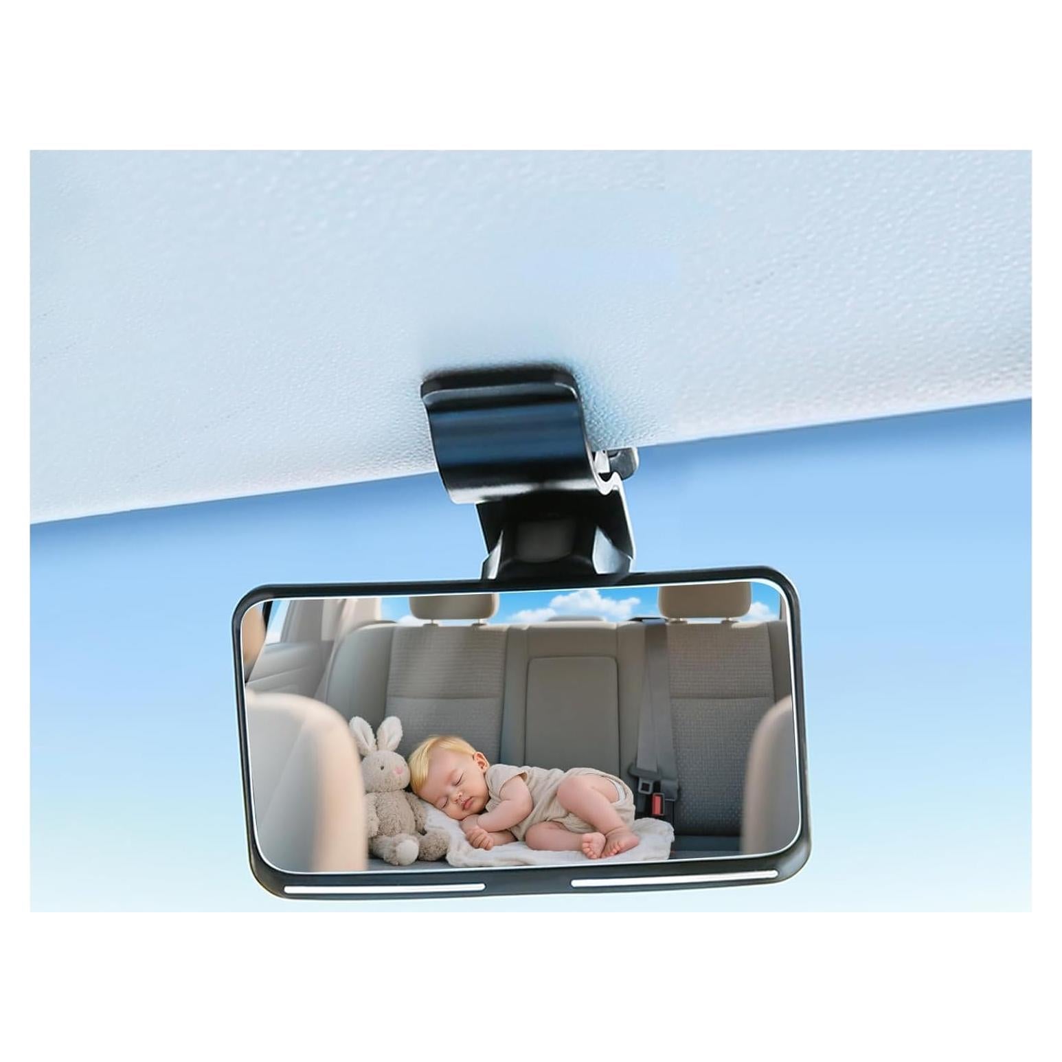 Espejo Retrovisor para Bebé VKQTS 360° Clip-on Negro