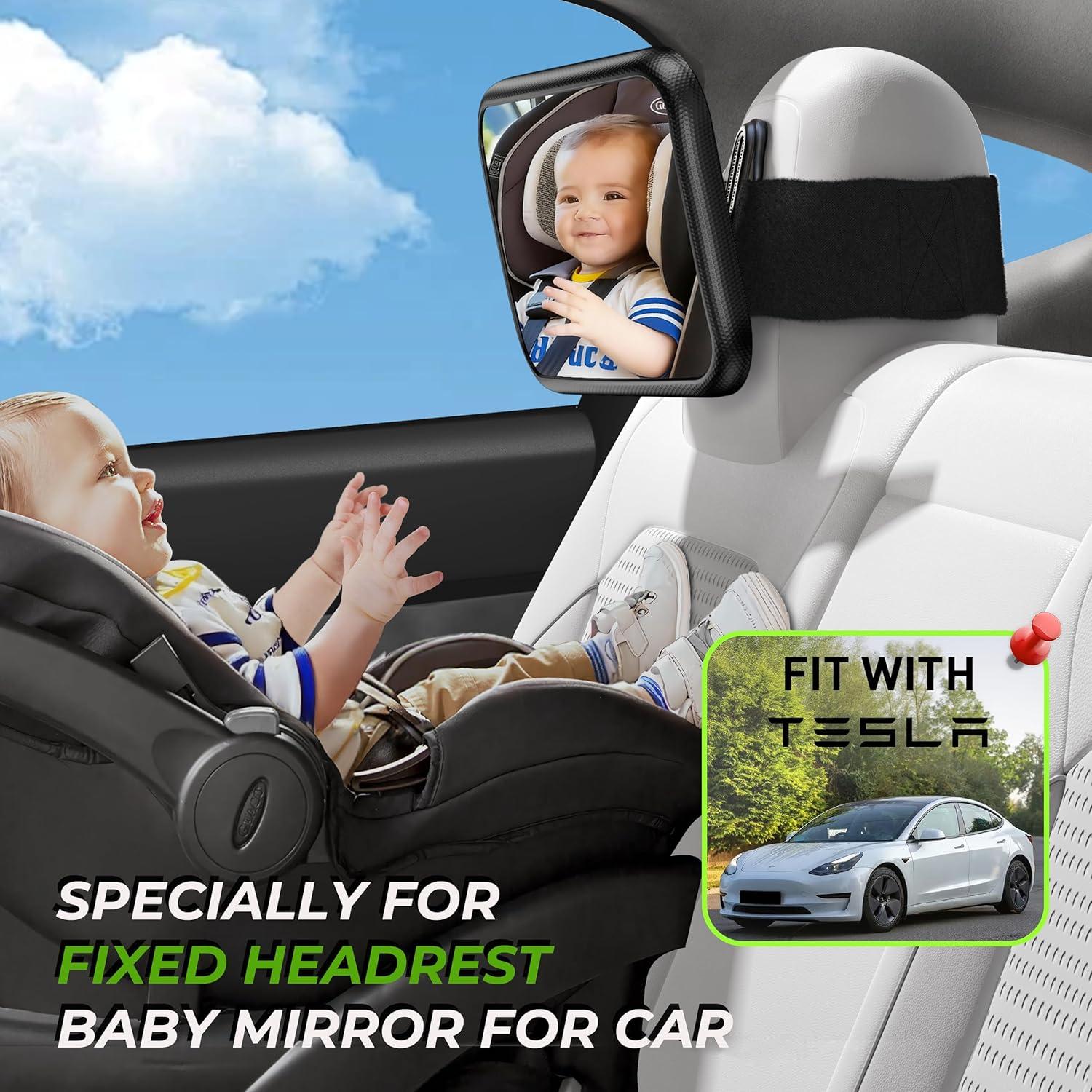 Espejo de Coche para Bebé Mirrorsafe BBJ-09 Irrompible