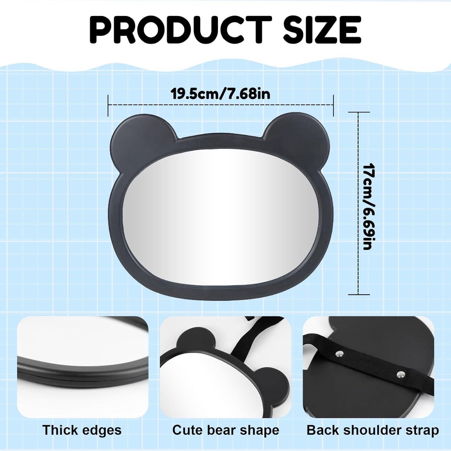 Espejo de Coche para Bebé AMZAUTO - Asiento Mirando Atrás