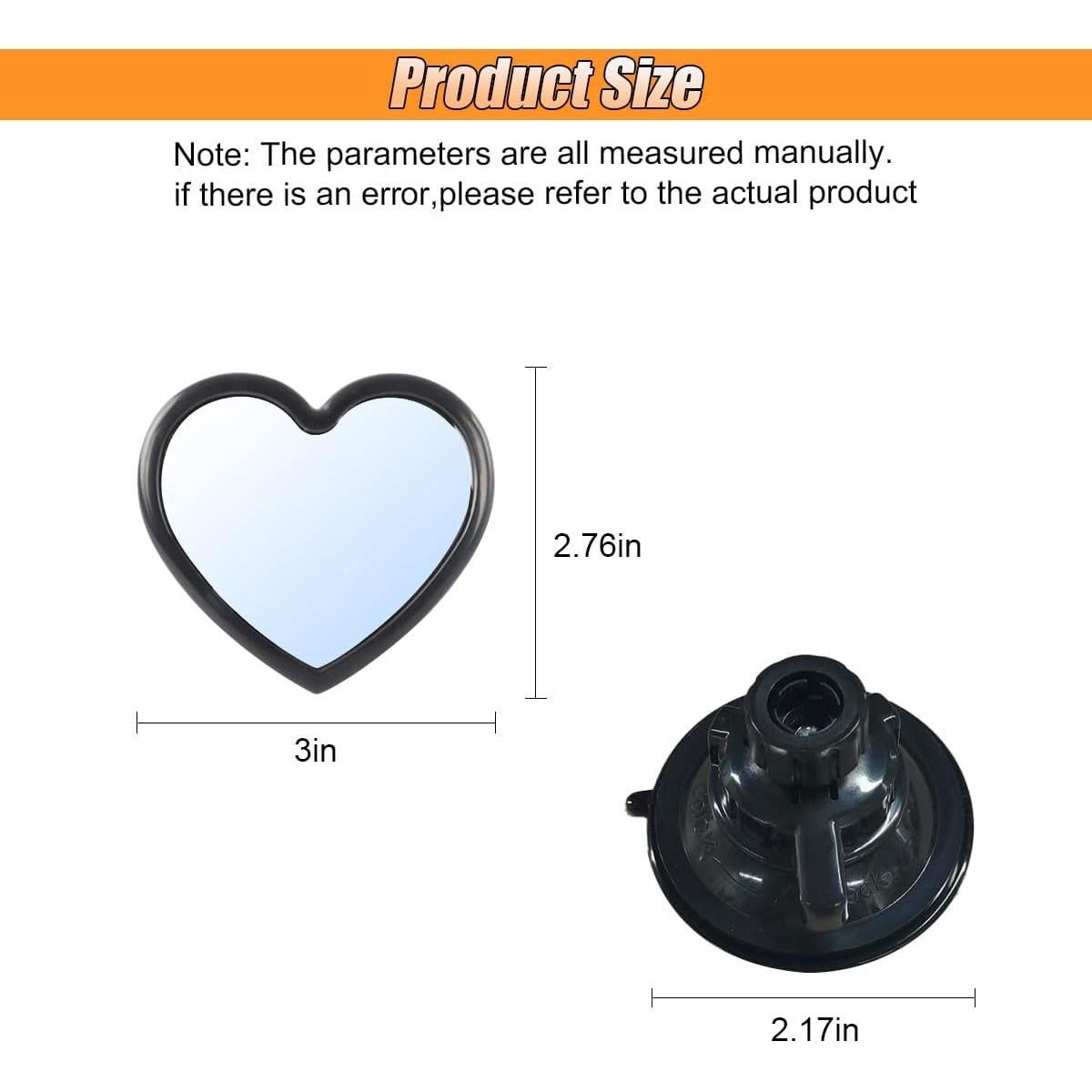 Espejo Retrovisor para Bebés Tuxihapp Corazón Ajustable 360°