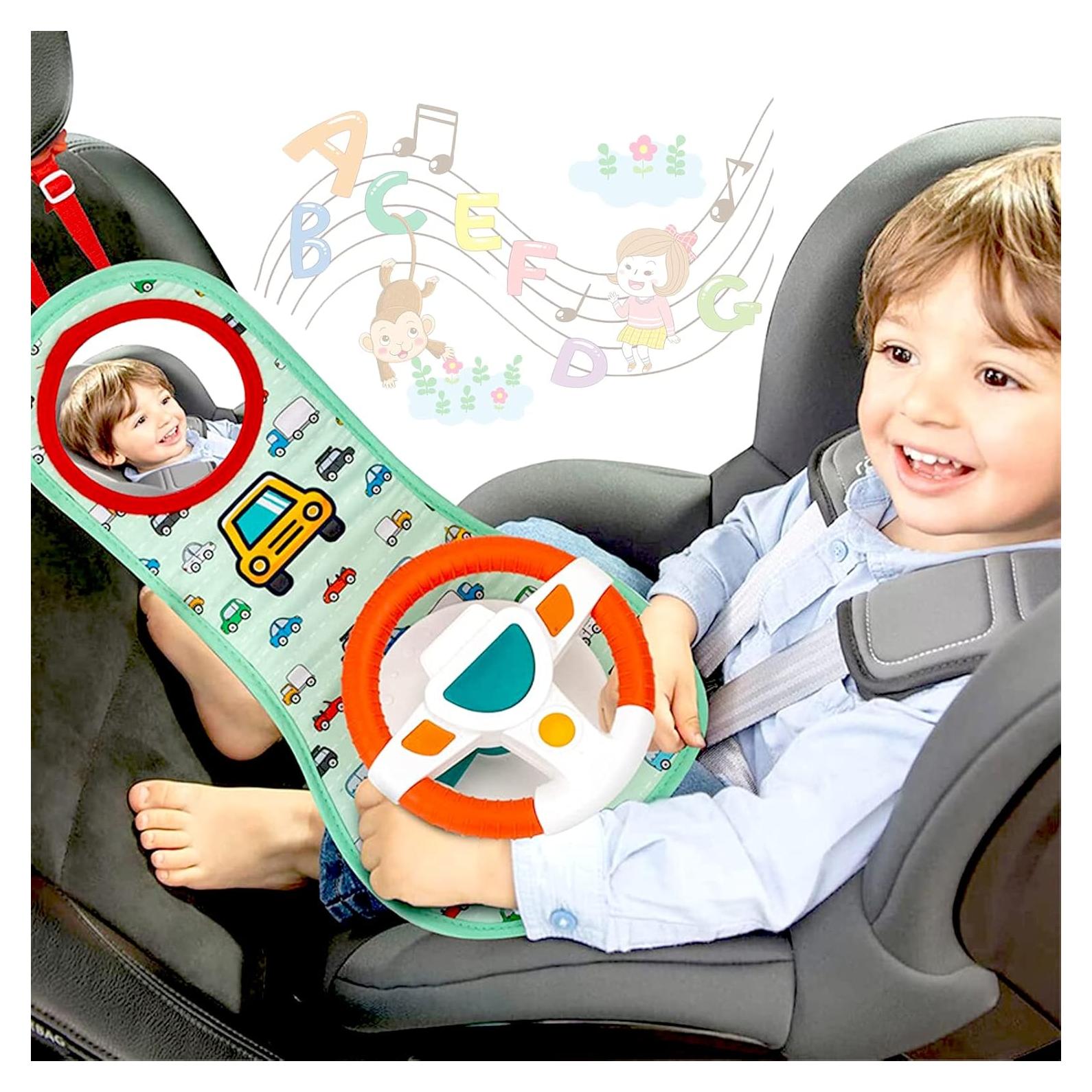 Juguete para Asiento de Coche COVTOY con Espejo y Sonidos - Bebés 0-12 Meses