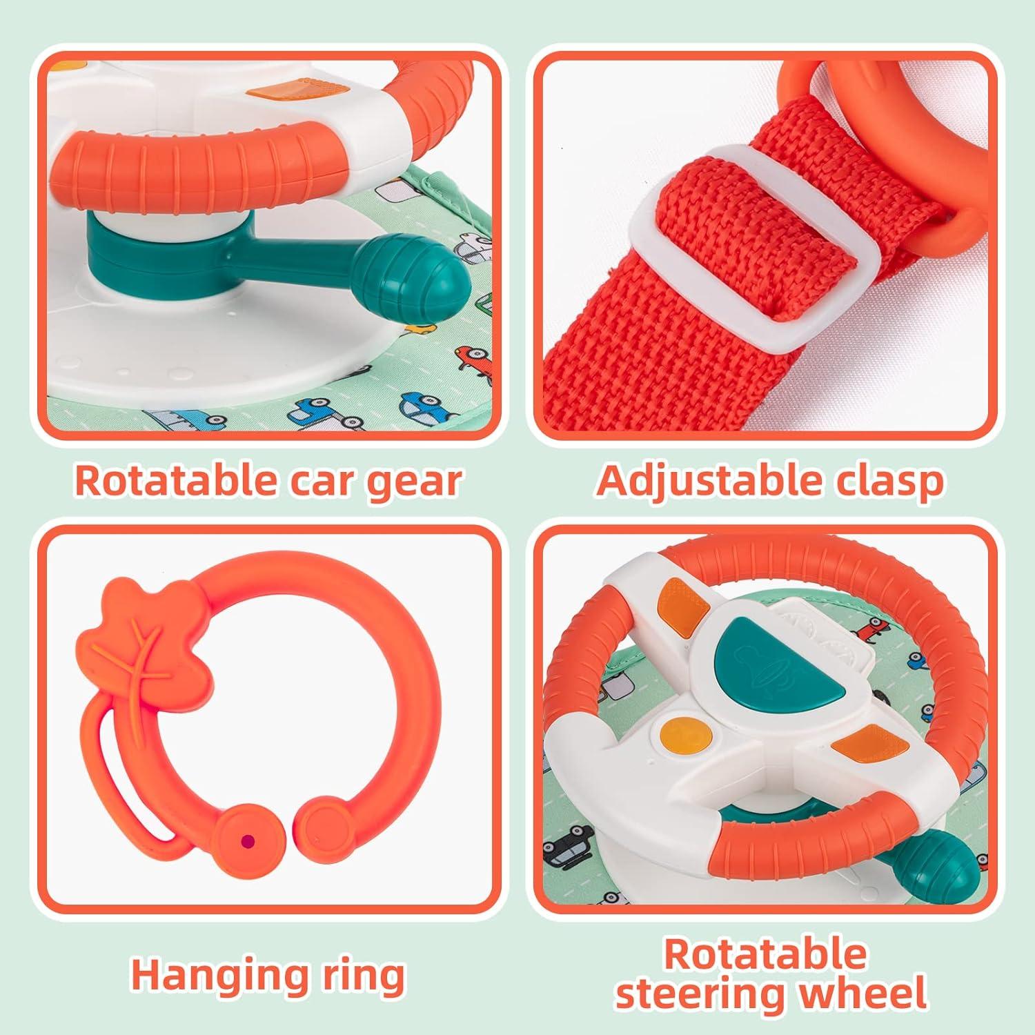 Juguete para Asiento de Coche COVTOY con Espejo y Sonidos - Bebés 0-12 Meses