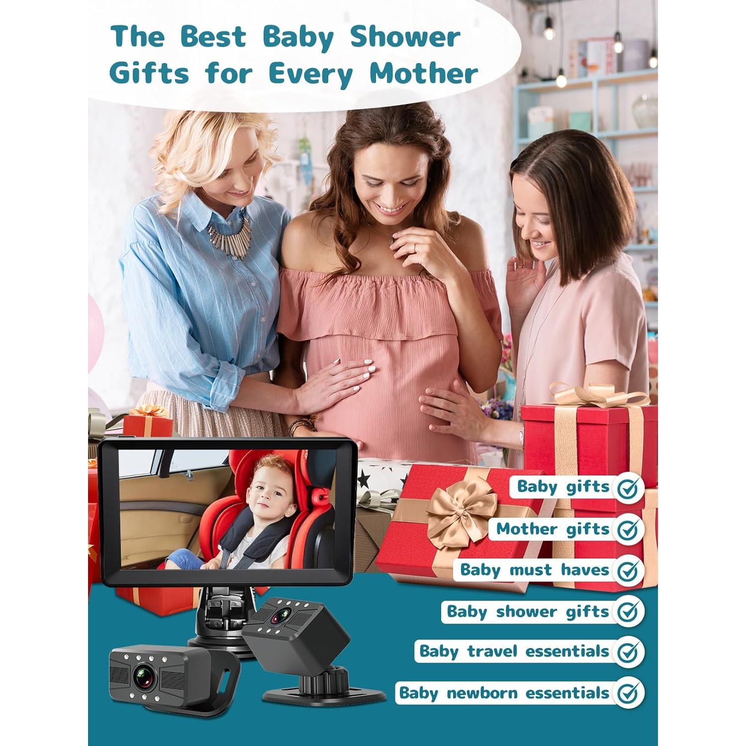 Cámara para Bebés HUBOOK con Pantalla de 7" HD y Doble Cámara