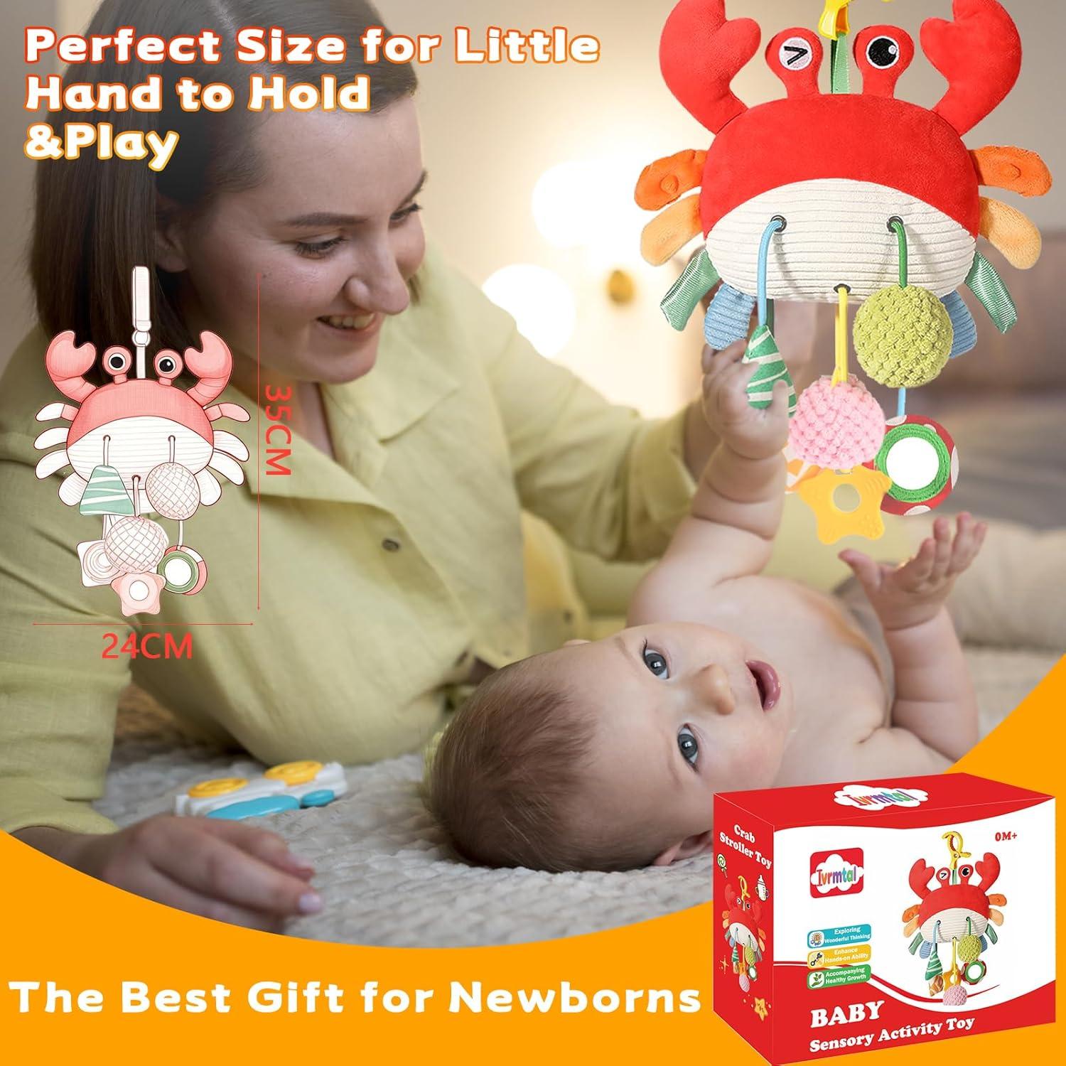 Juguete Colgante para Silla de Auto Ivrmtal Cangrejo 0-6 Meses