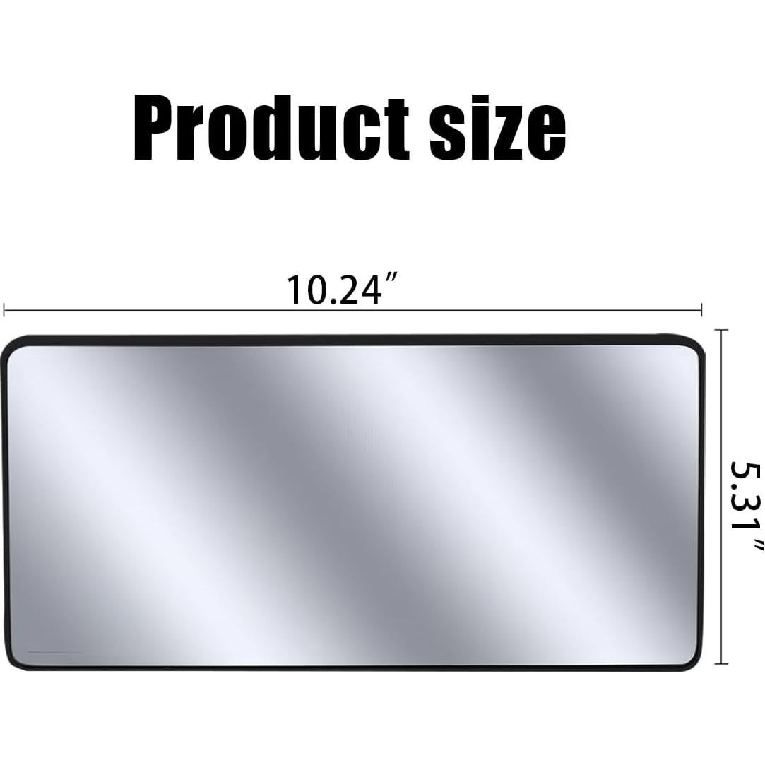 Espejo de Vanidad para Coche KHGUZ Universal Negro 26x13.5 cm