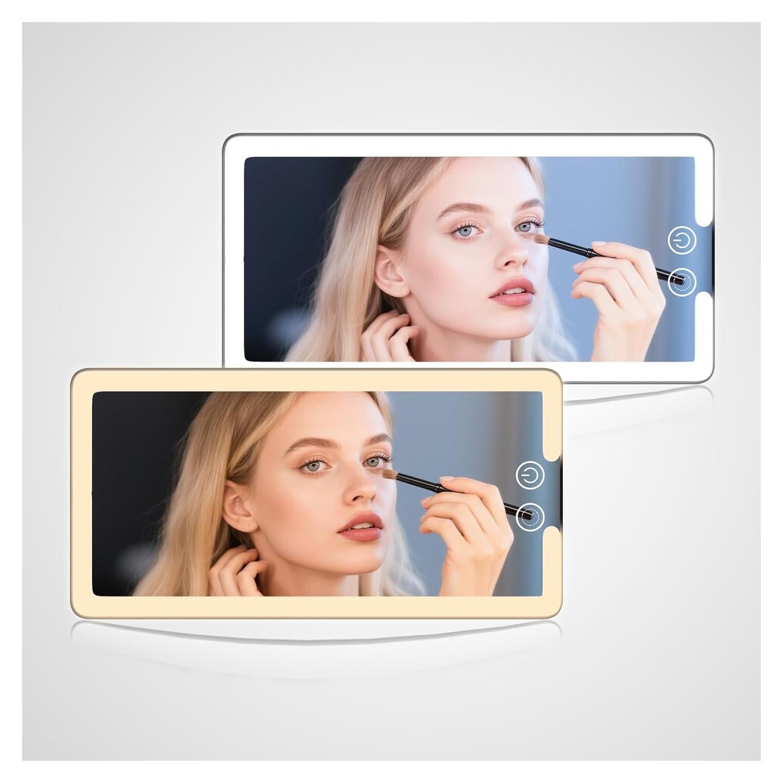 Espejo de Visera de Coche Junyaoxuan XY-770 con Luz LED Táctil