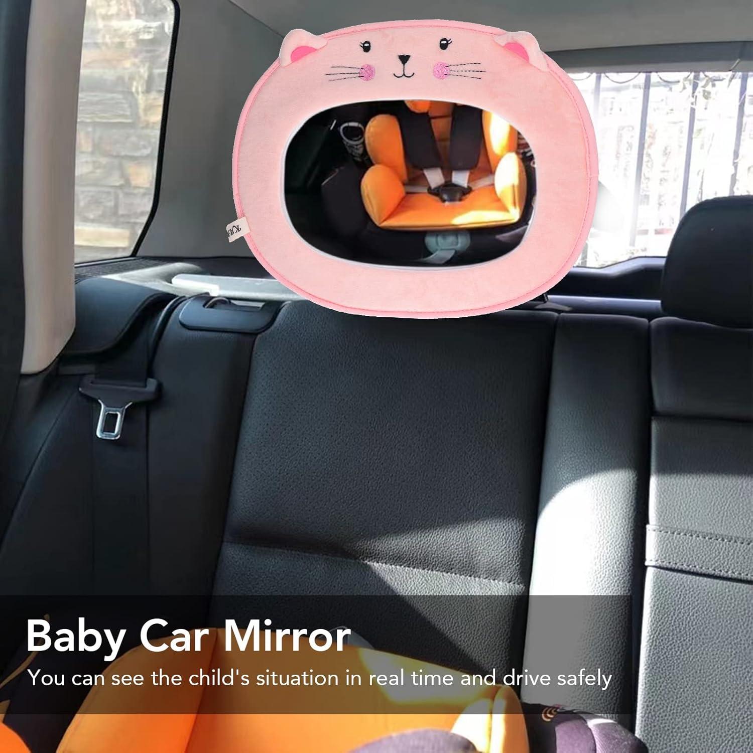 Espejo Retrovisor para Bebé Gato Mrisata Convexo 35x26 cm
