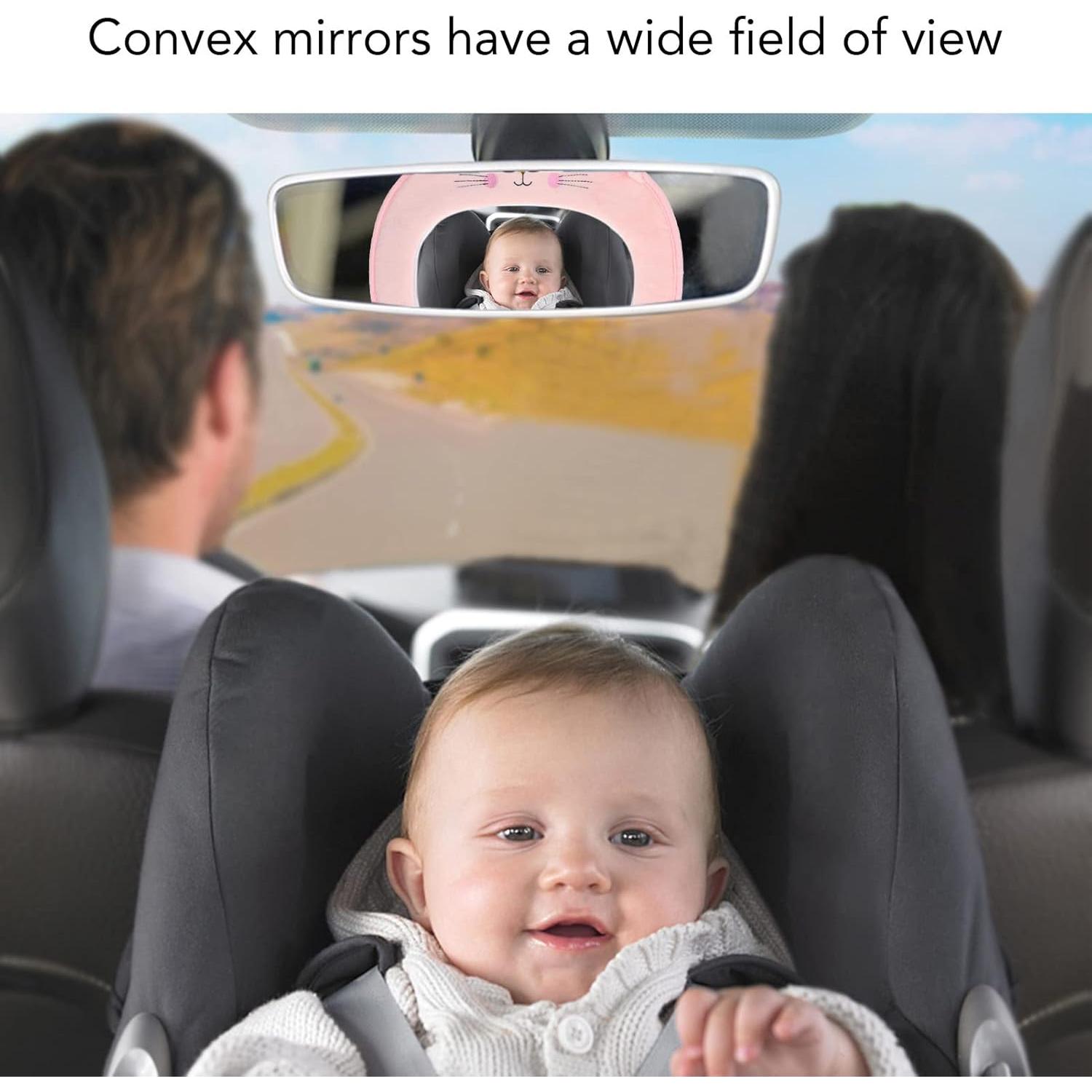 Espejo Retrovisor para Bebé Gato Mrisata Convexo 35x26 cm