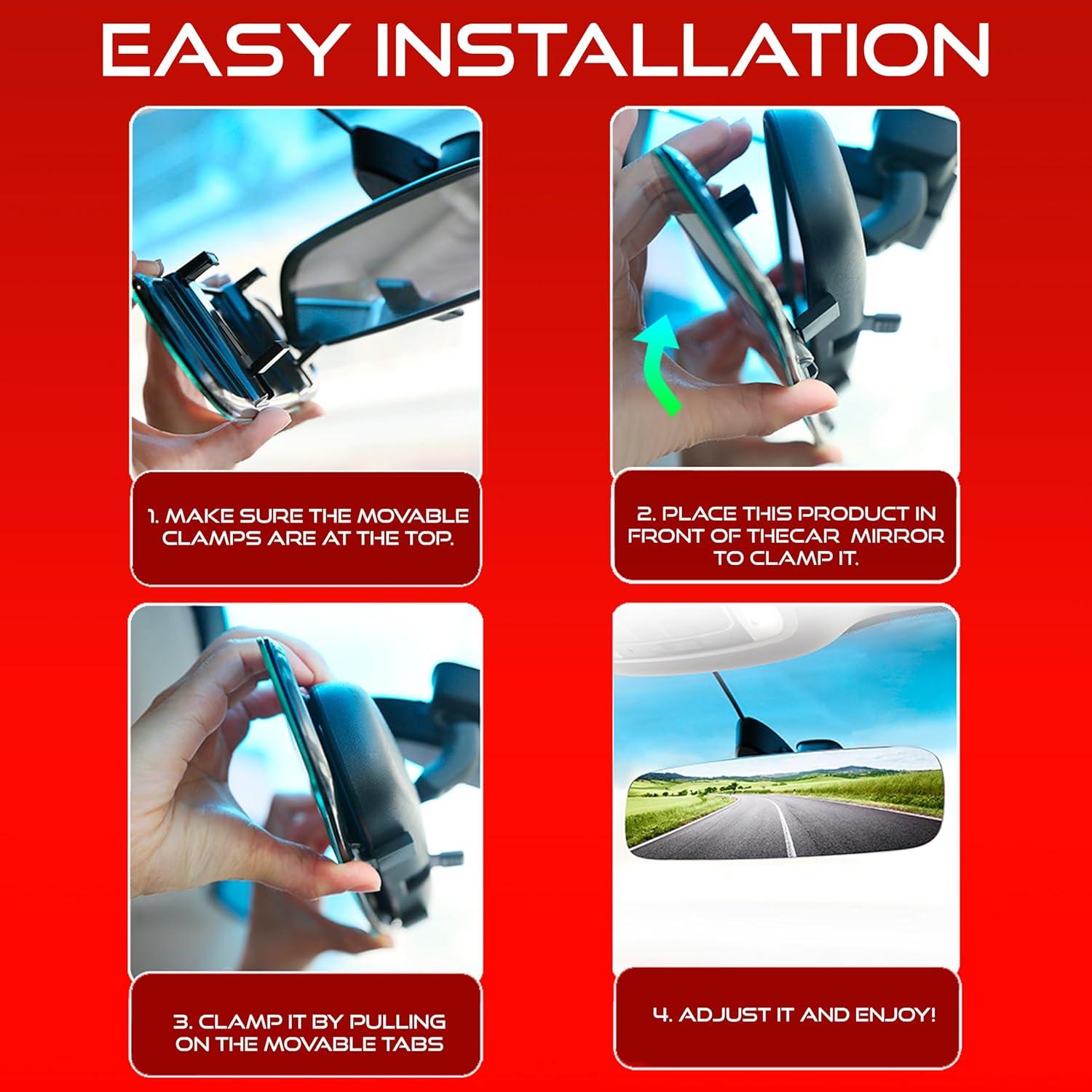 Espejo Retrovisor Universal Utopicar RRVW342C Sin Marco 30.48cm