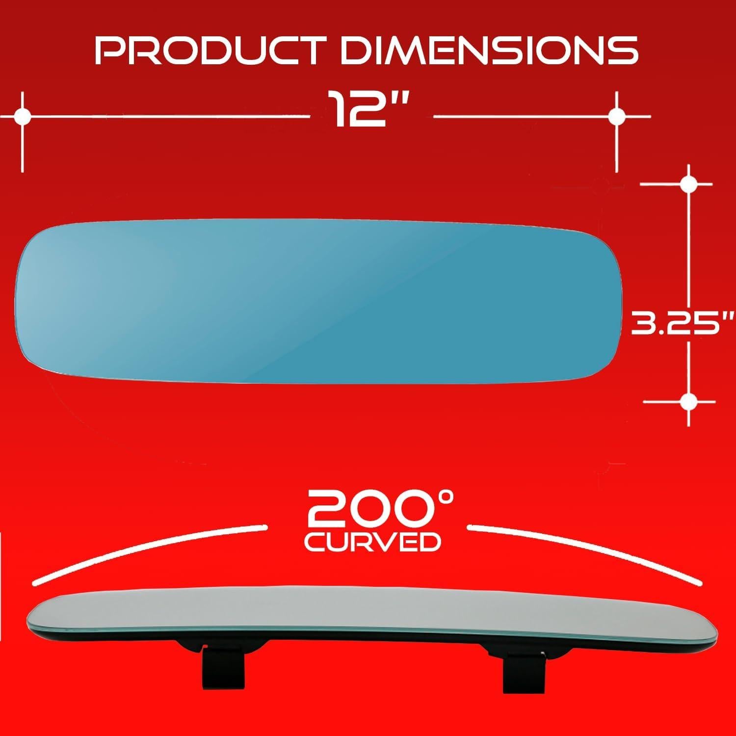 Espejo Retrovisor Universal Utopicar RRVW342C Sin Marco 30.48cm
