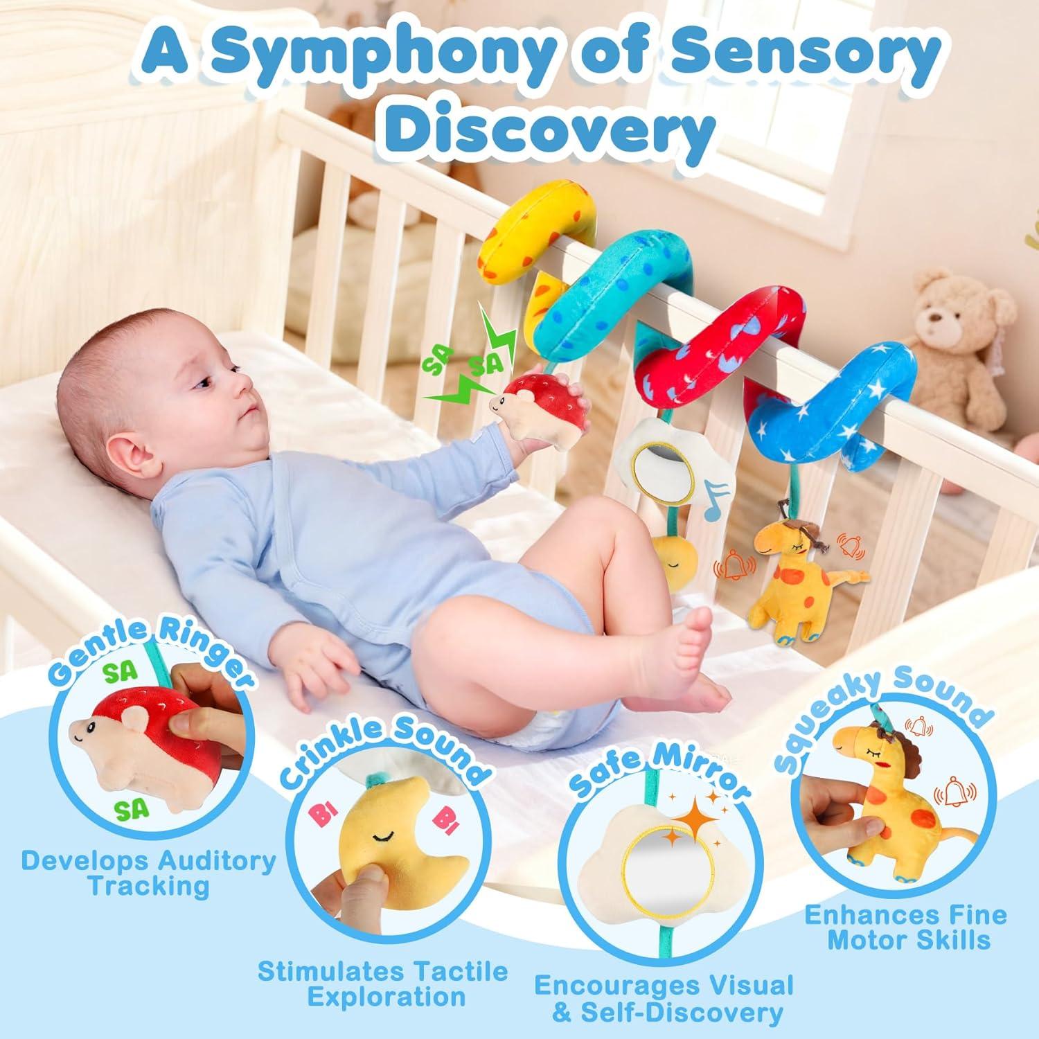 Juguete Espiral Sensorial URMYWO para Bebés 0-6 Meses