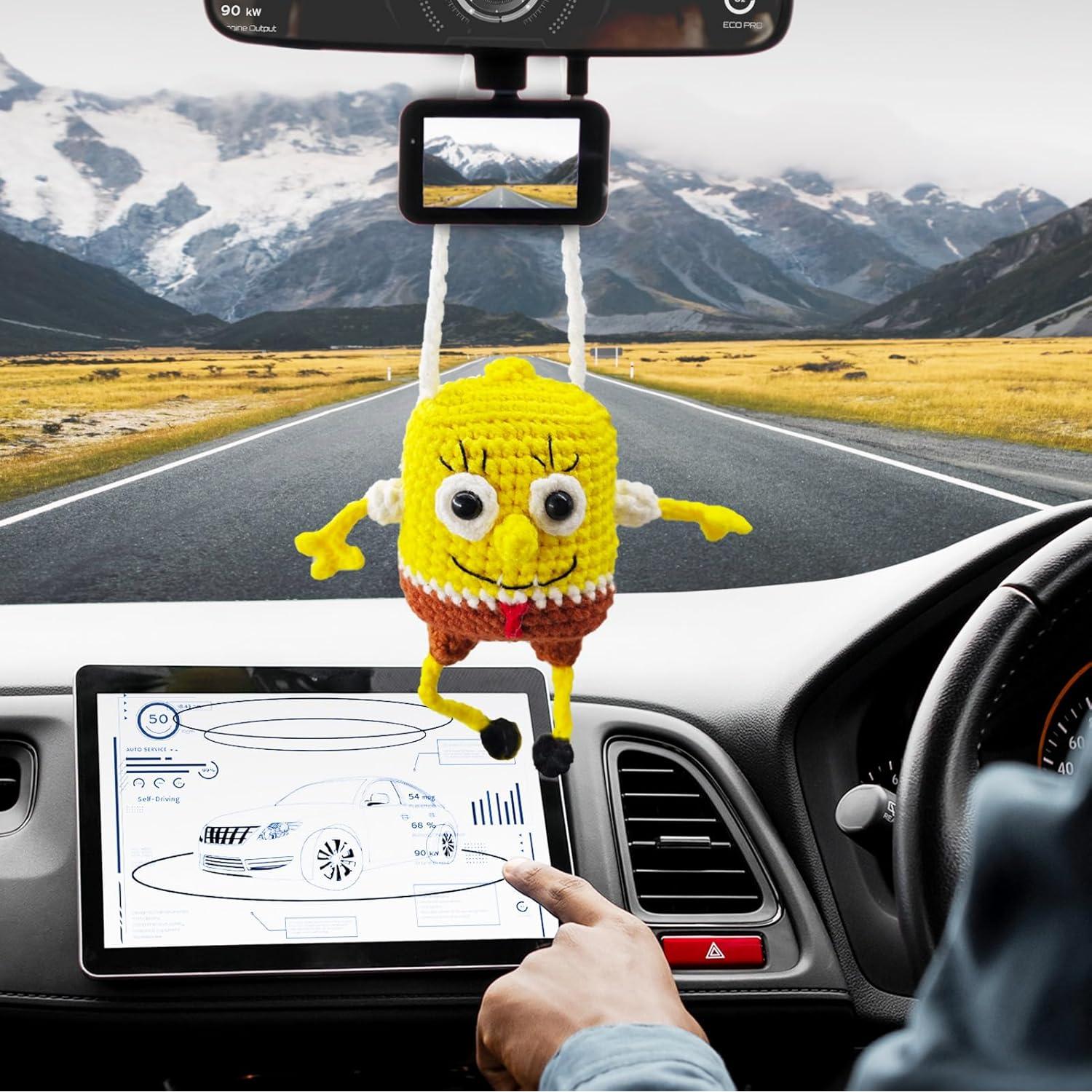 Esponja Bebé Crochet Colgante para Espejo Retrovisor - Foulik