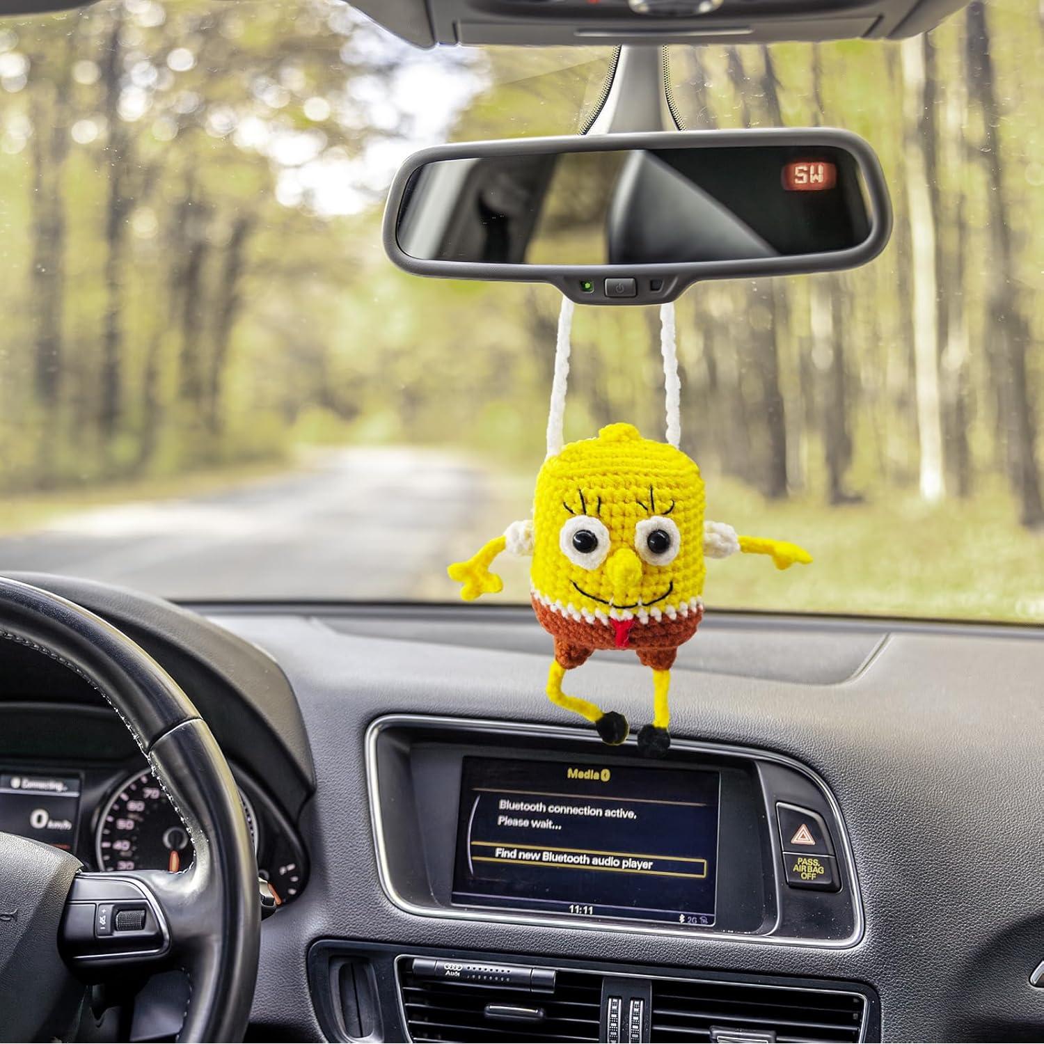 Esponja Bebé Crochet Colgante para Espejo Retrovisor - Foulik