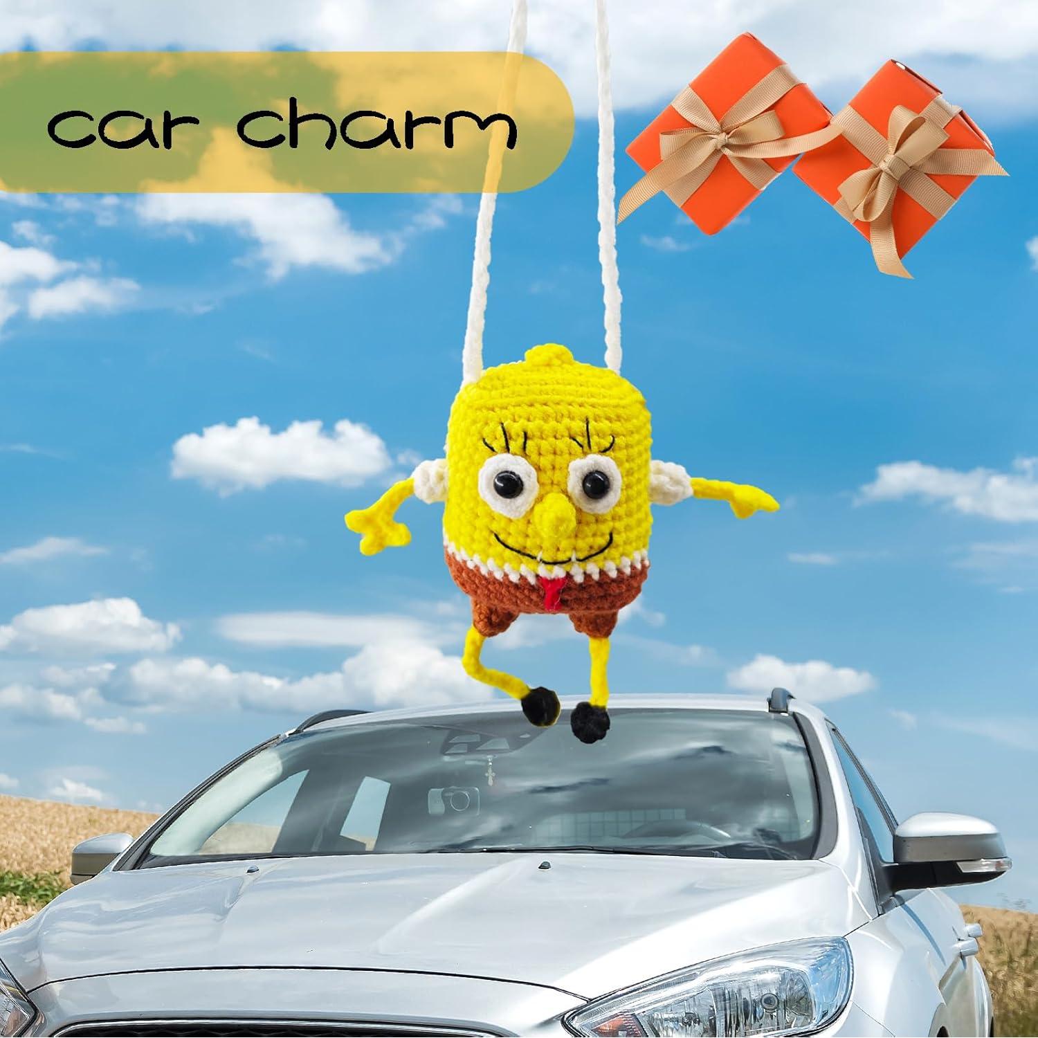 Esponja Bebé Crochet Colgante para Espejo Retrovisor - Foulik