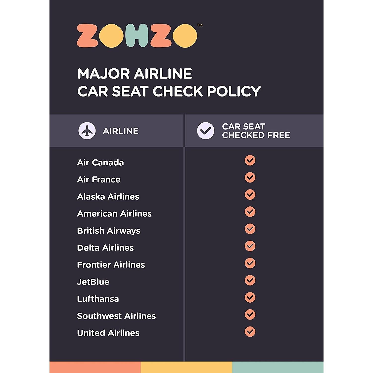 Mochila para Asiento de Auto ZOHZO - Acolchada y Ajustable - 1.6 kg