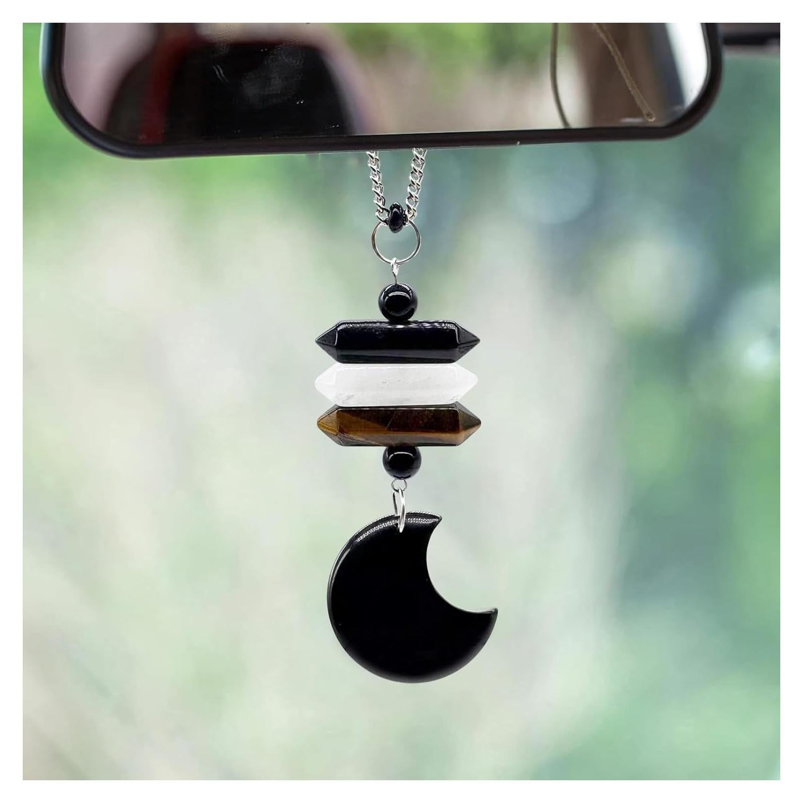 Encanto Colgante de Cristal YTYAB SJ-CJ con 4 Cristales Sanadores