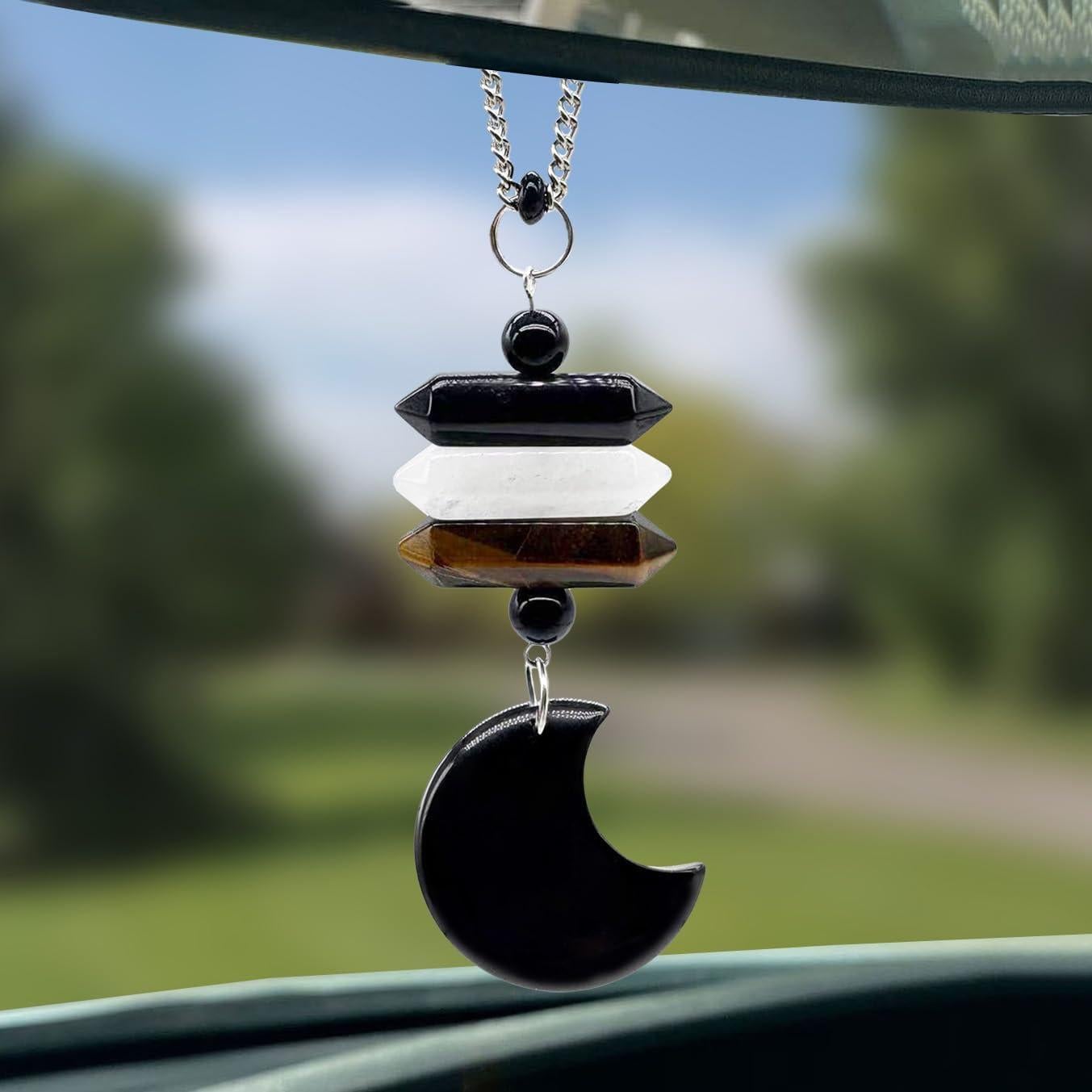 Encanto Colgante de Cristal YTYAB SJ-CJ con 4 Cristales Sanadores