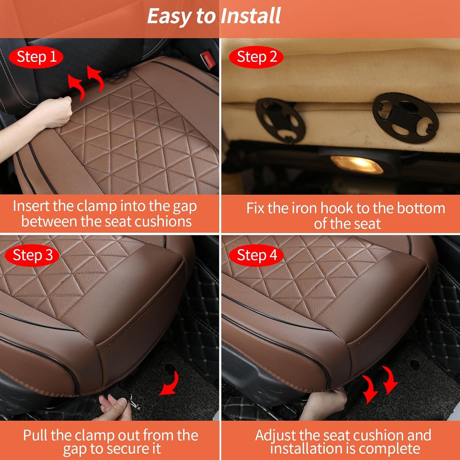 Funda de Asiento de Coche WinxMatrs Marrón Ajuste Universal