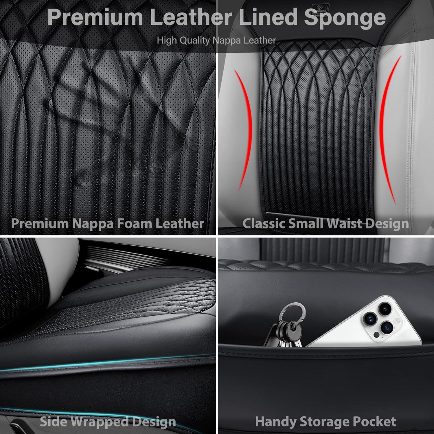 Fundas de Asiento de Cuero Nappa CAR PASS - Ajuste Universal