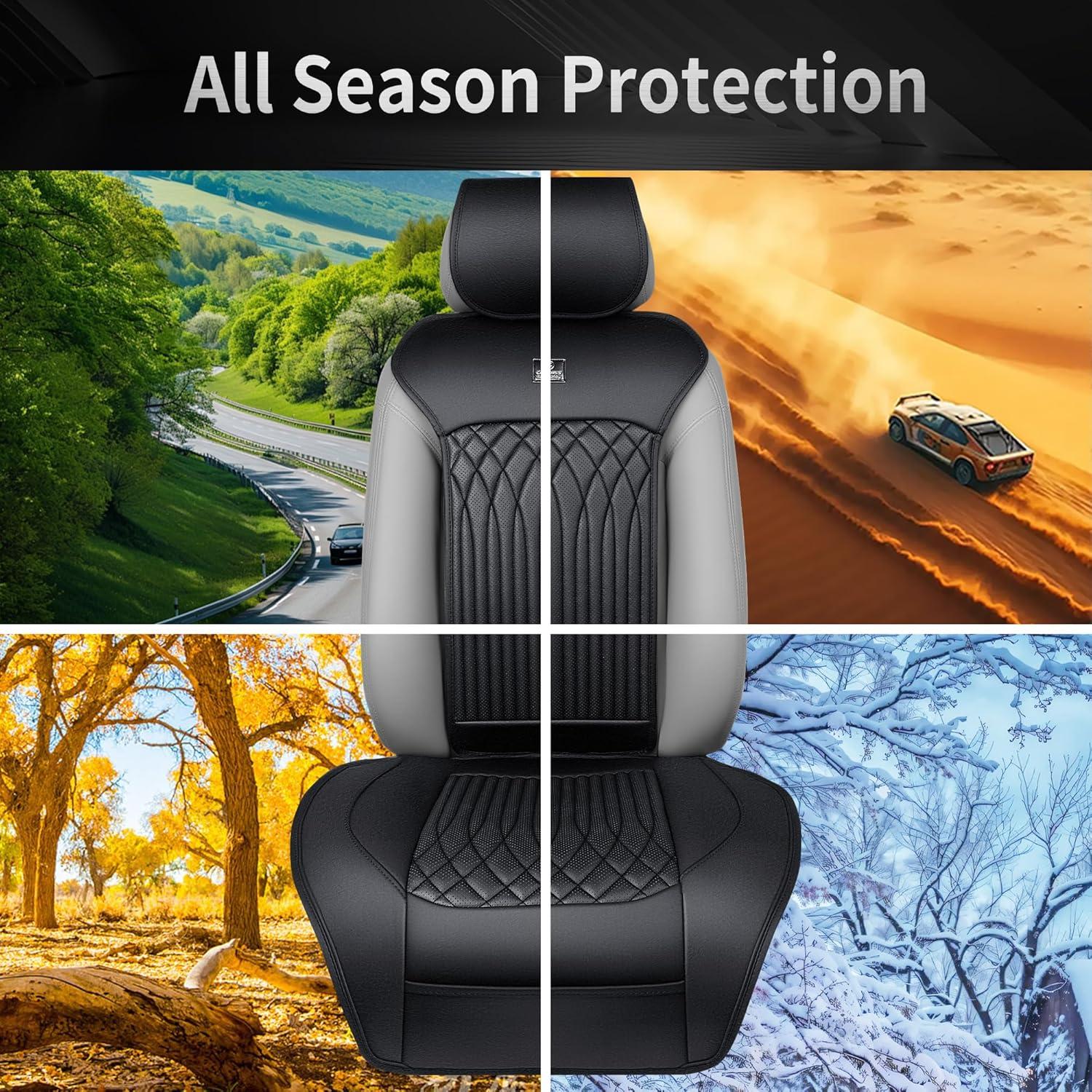 Fundas de Asiento de Cuero Nappa CAR PASS - Ajuste Universal