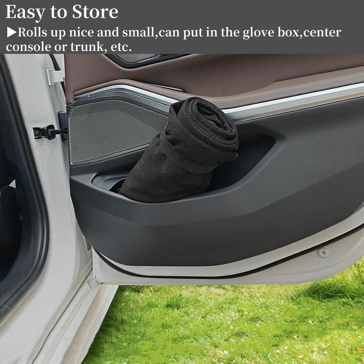 Funda de Asiento de Coche VOPHIA Negra - Impermeable y Antideslizante