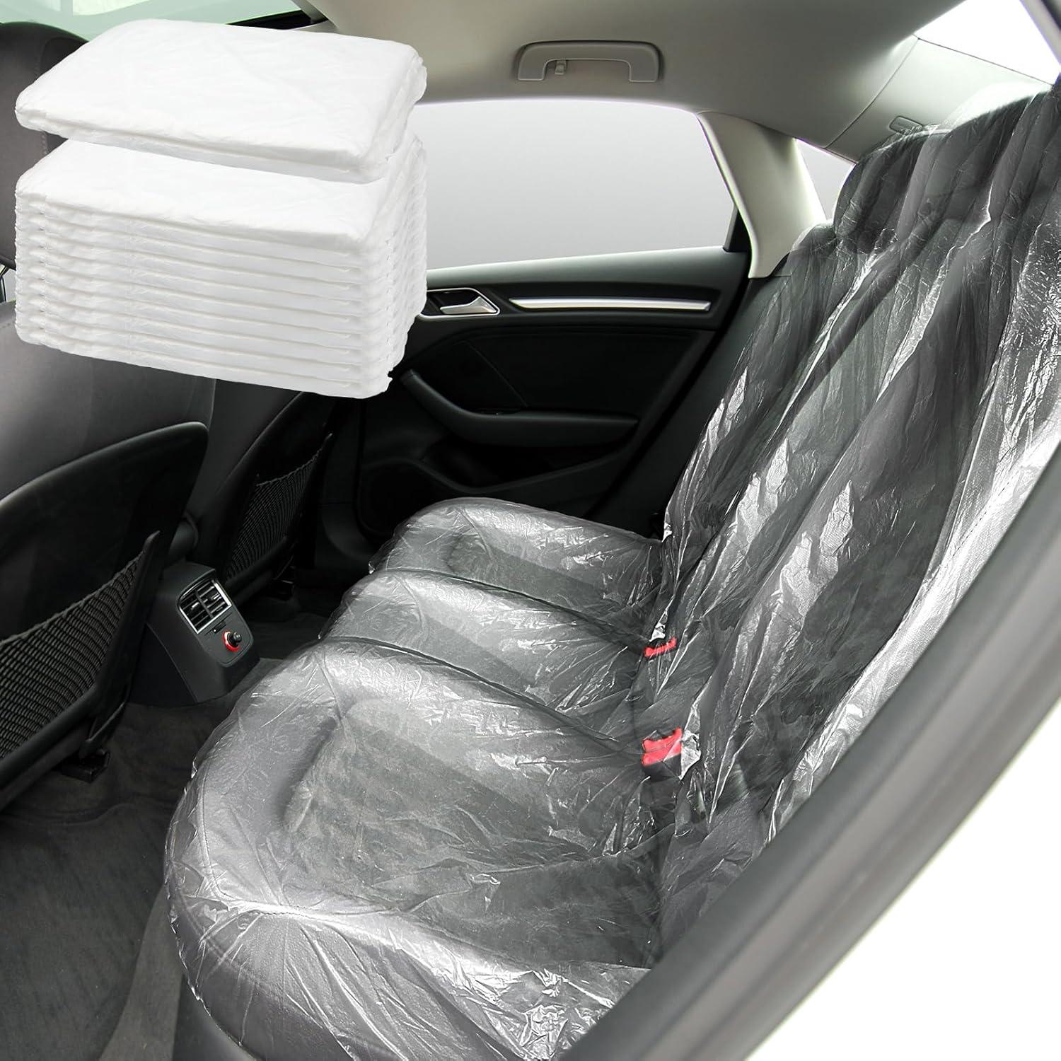 Funda de Asiento Trasero Desechable BBTO - 10 Pcs Transparente