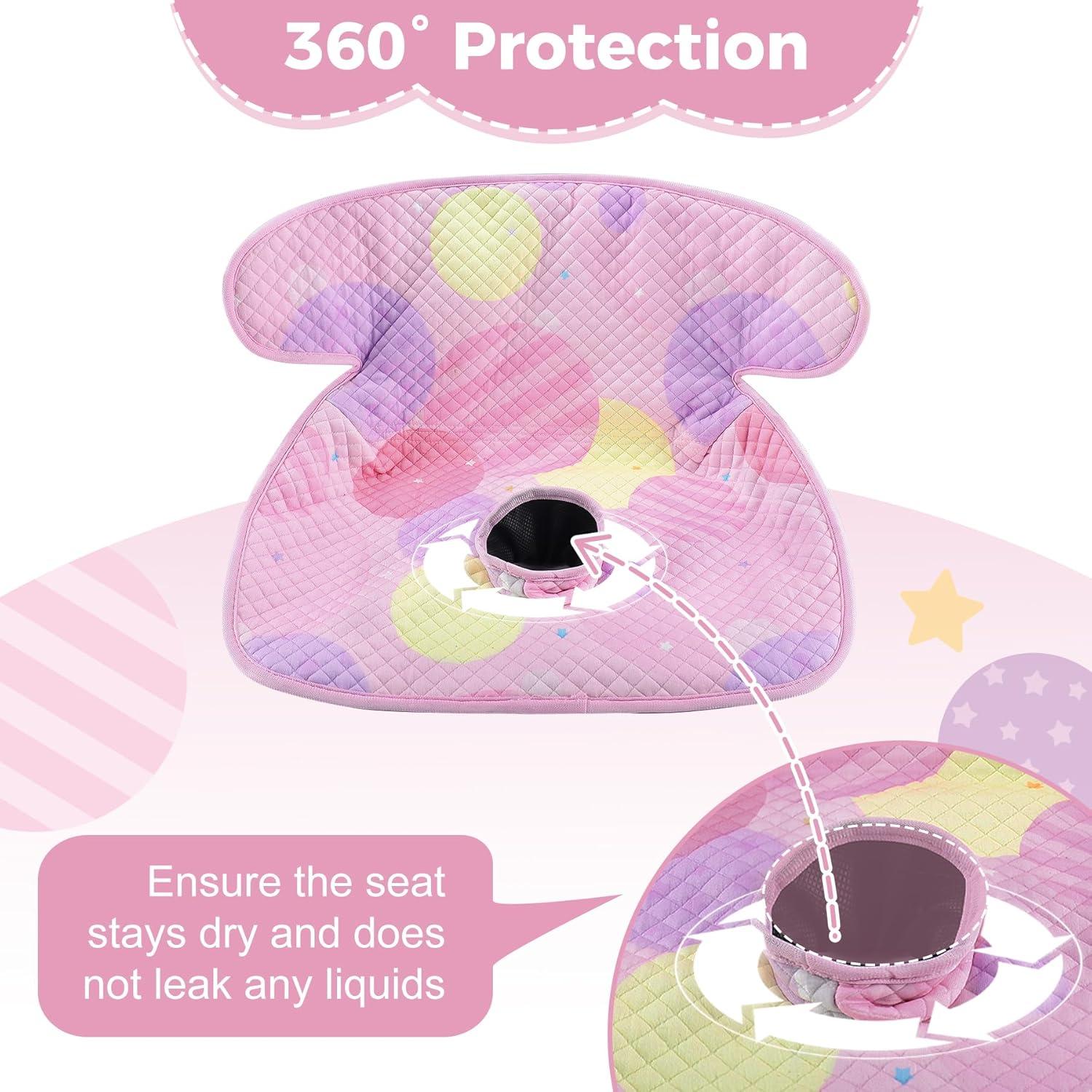 Almohadilla Impermeable LITTOBEBE para Asiento de Auto Rosa