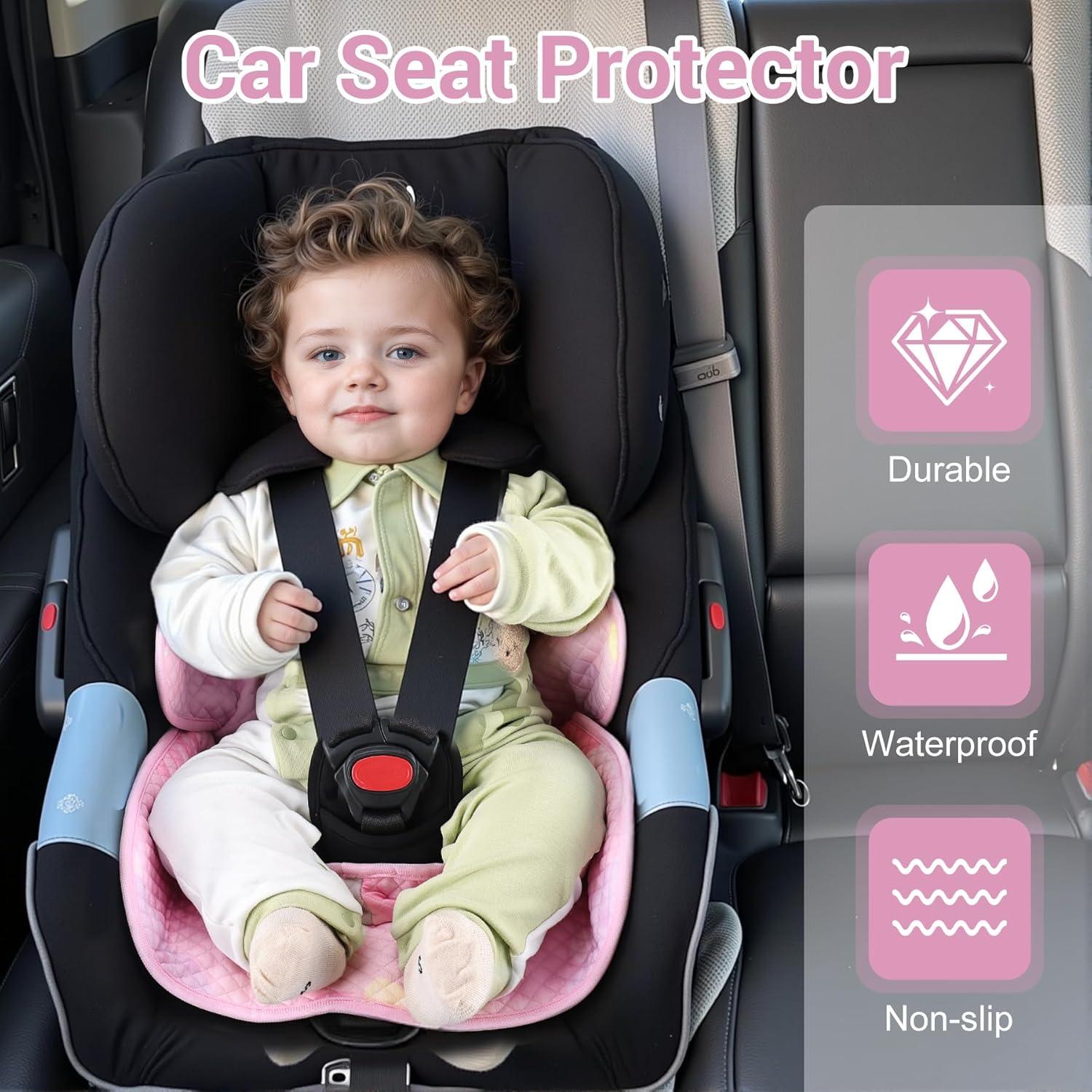 Almohadilla Impermeable LITTOBEBE para Asiento de Auto Rosa