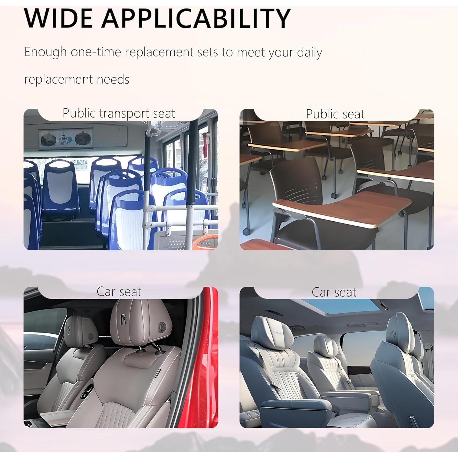 50 Fundas de Asiento de Coche Desechables Carleef Transparentes